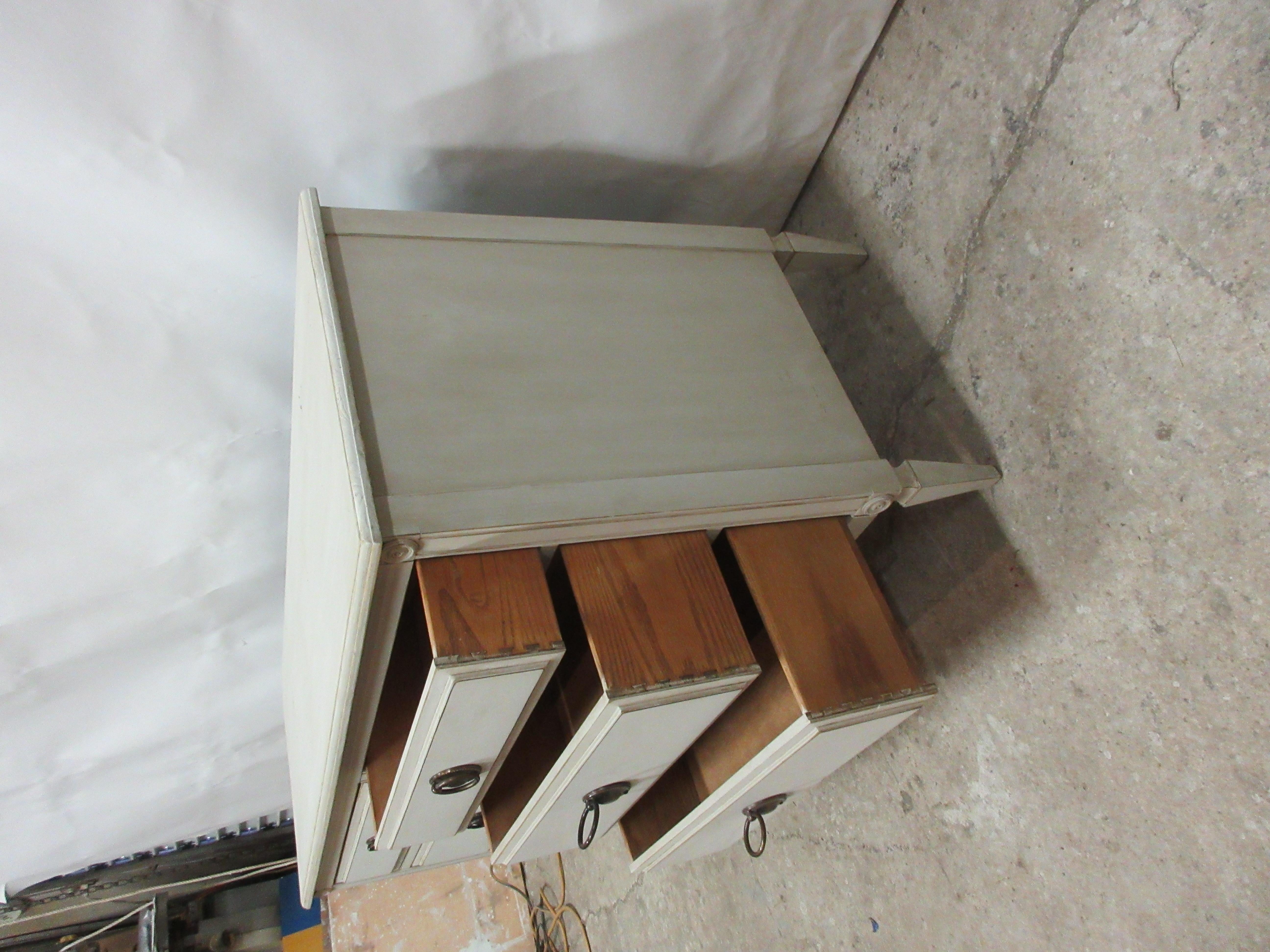 Gustavian Style 6 Drawer Dresser For Sale 2