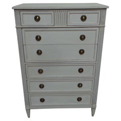 Gustavian Style 6 Drawer Tall Chest
