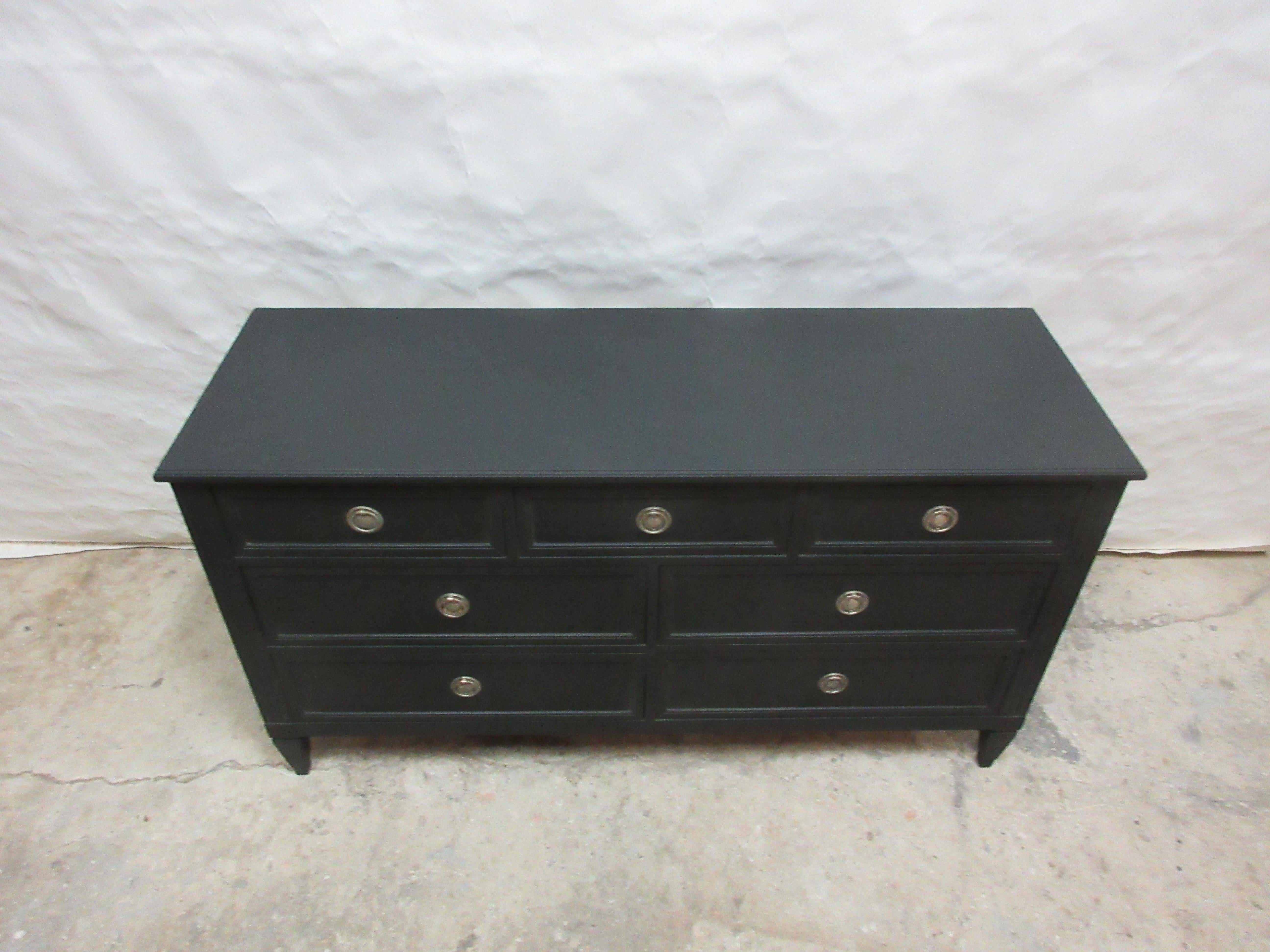 Swedish Gustavian Style 7 Drawer Dresser