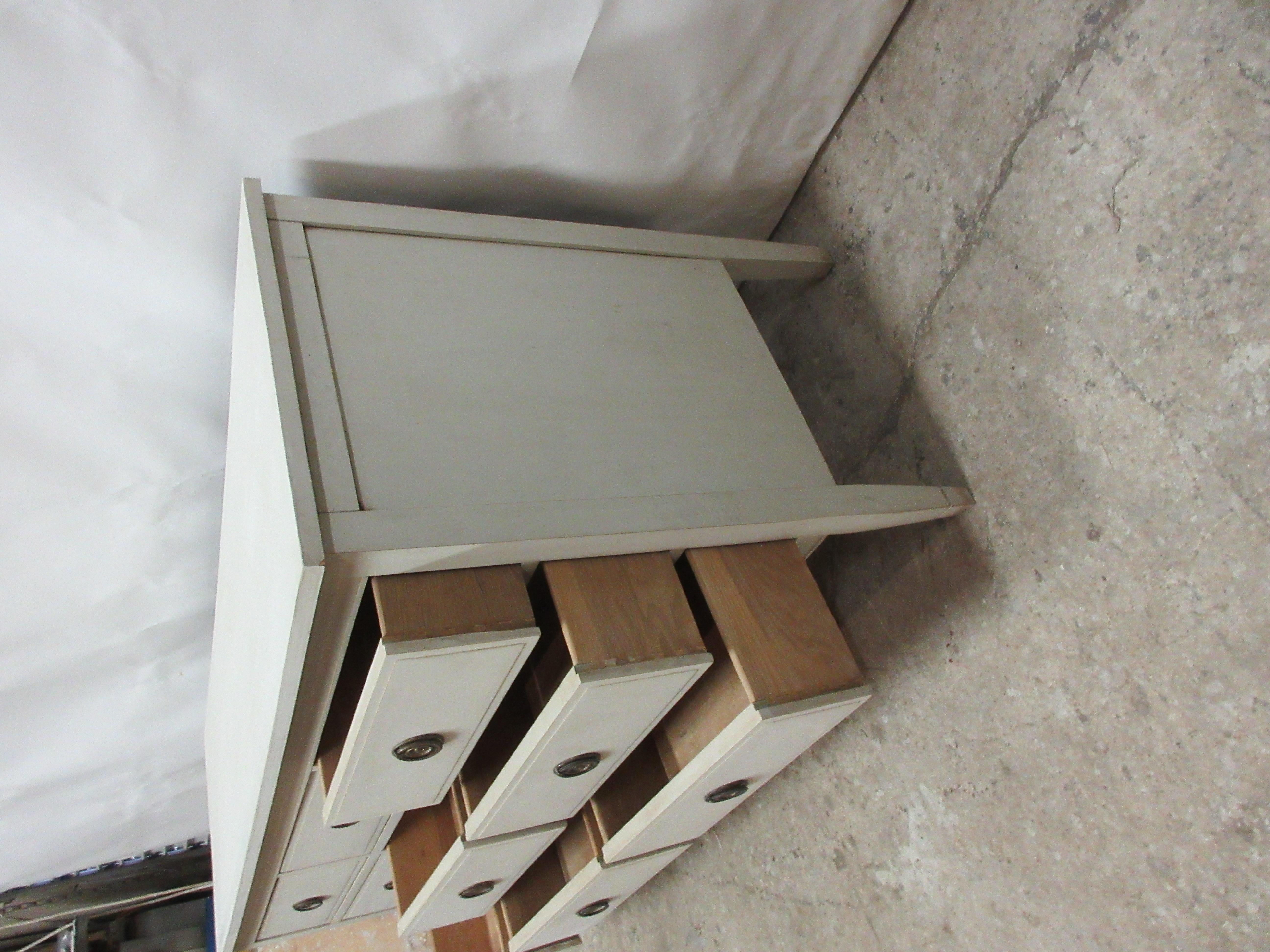 Mid-20th Century Gustavian Style 9 Drawer Dresser