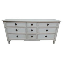 Gustavian Style 9 Drawer Dresser