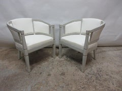 Gustavian Style Barrel Chairs