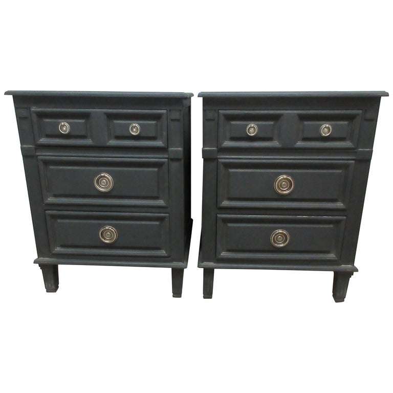 Gustavian Style Black Nightstands For Sale At 1stdibs