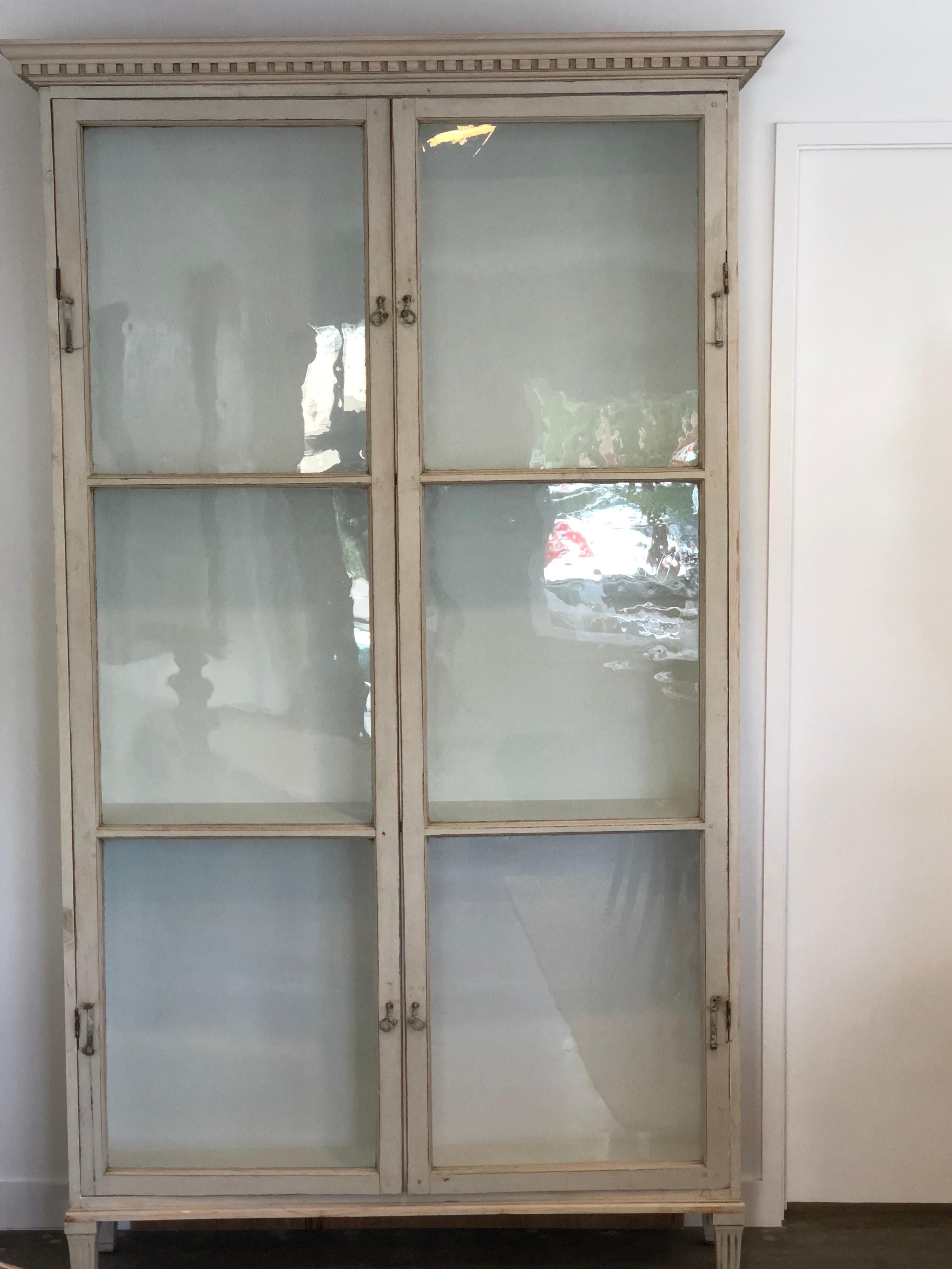 antique glass door cabinet