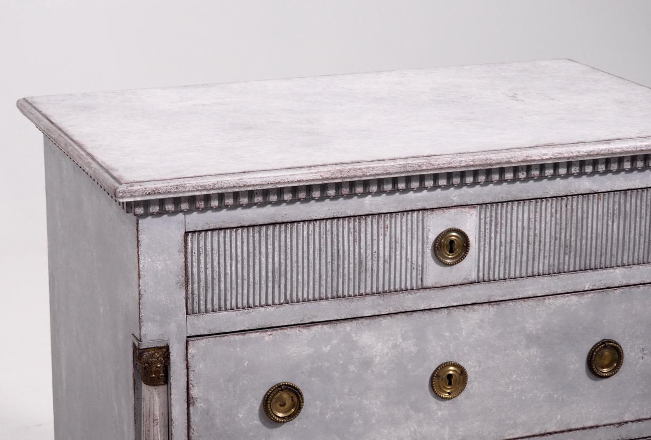 Gustavian Style Chest, Late 19th Century In Good Condition In Aalsgaarde, DK