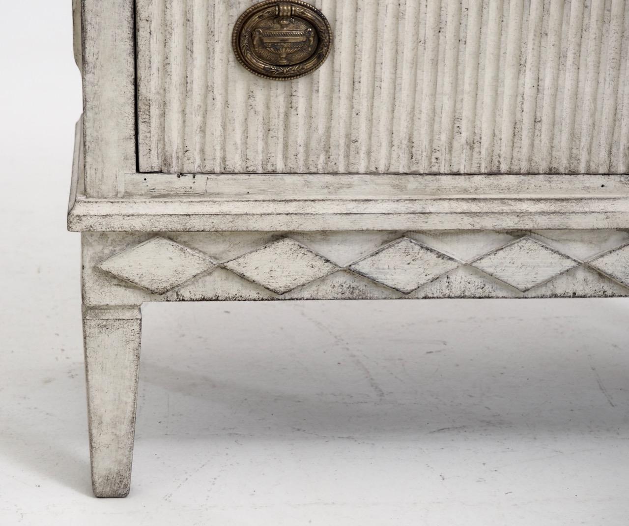 Gustavian Style Chest, Richly Carved, 19th Century In Good Condition In Aalsgaarde, DK