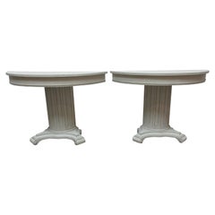 Gustavian Style Column Console Tables