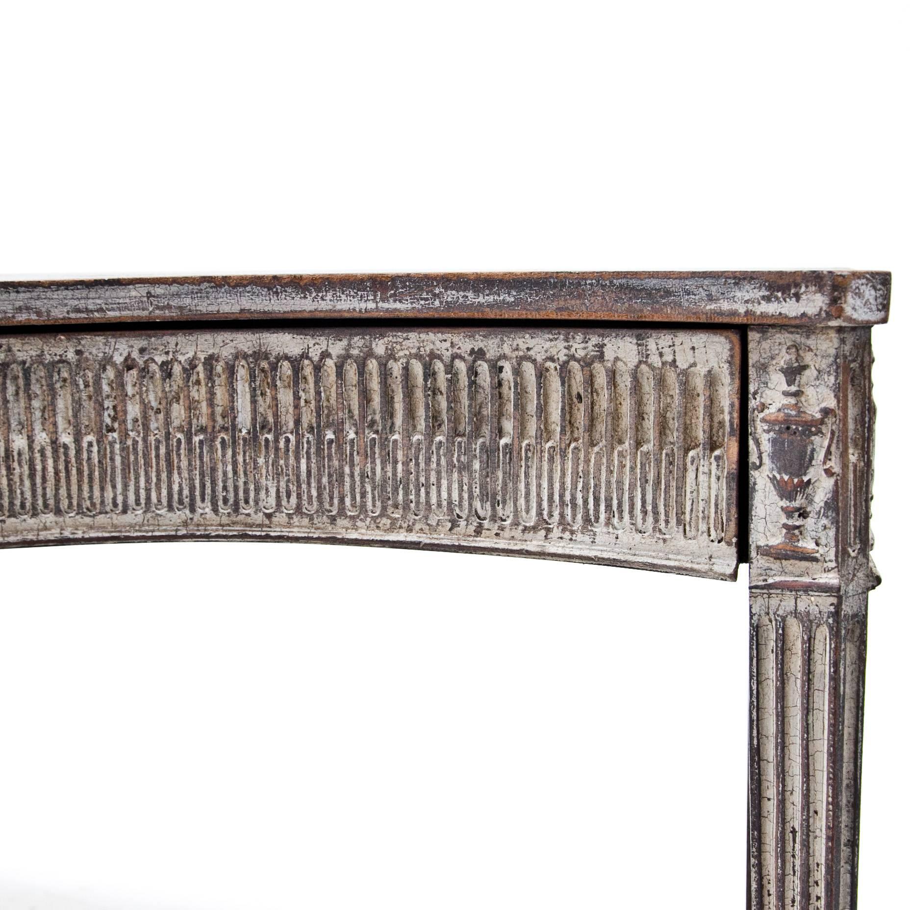 Hand-Painted Gustavian Style Console Table, 20th Century