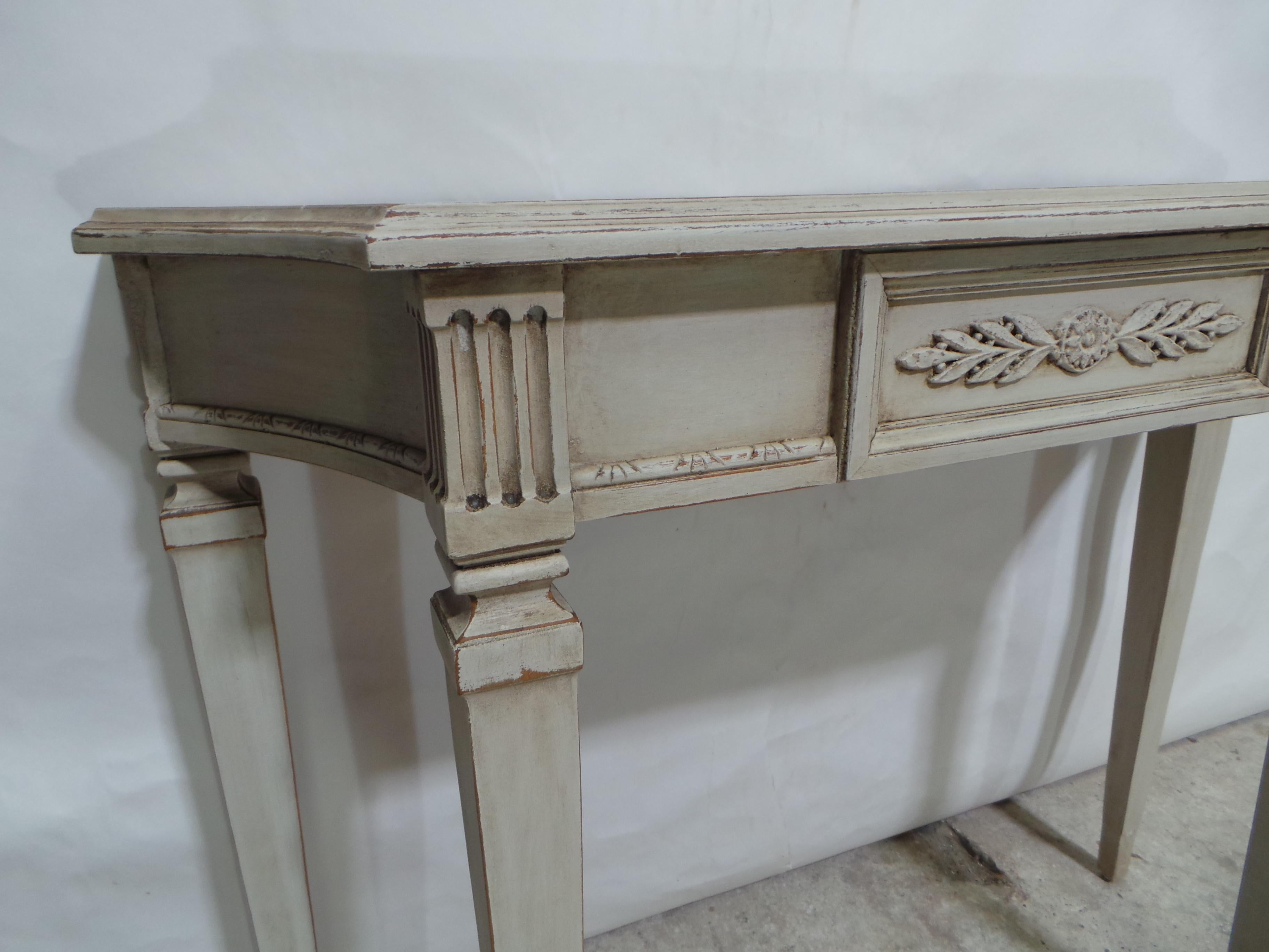 Swedish Gustavian Style Console Table For Sale