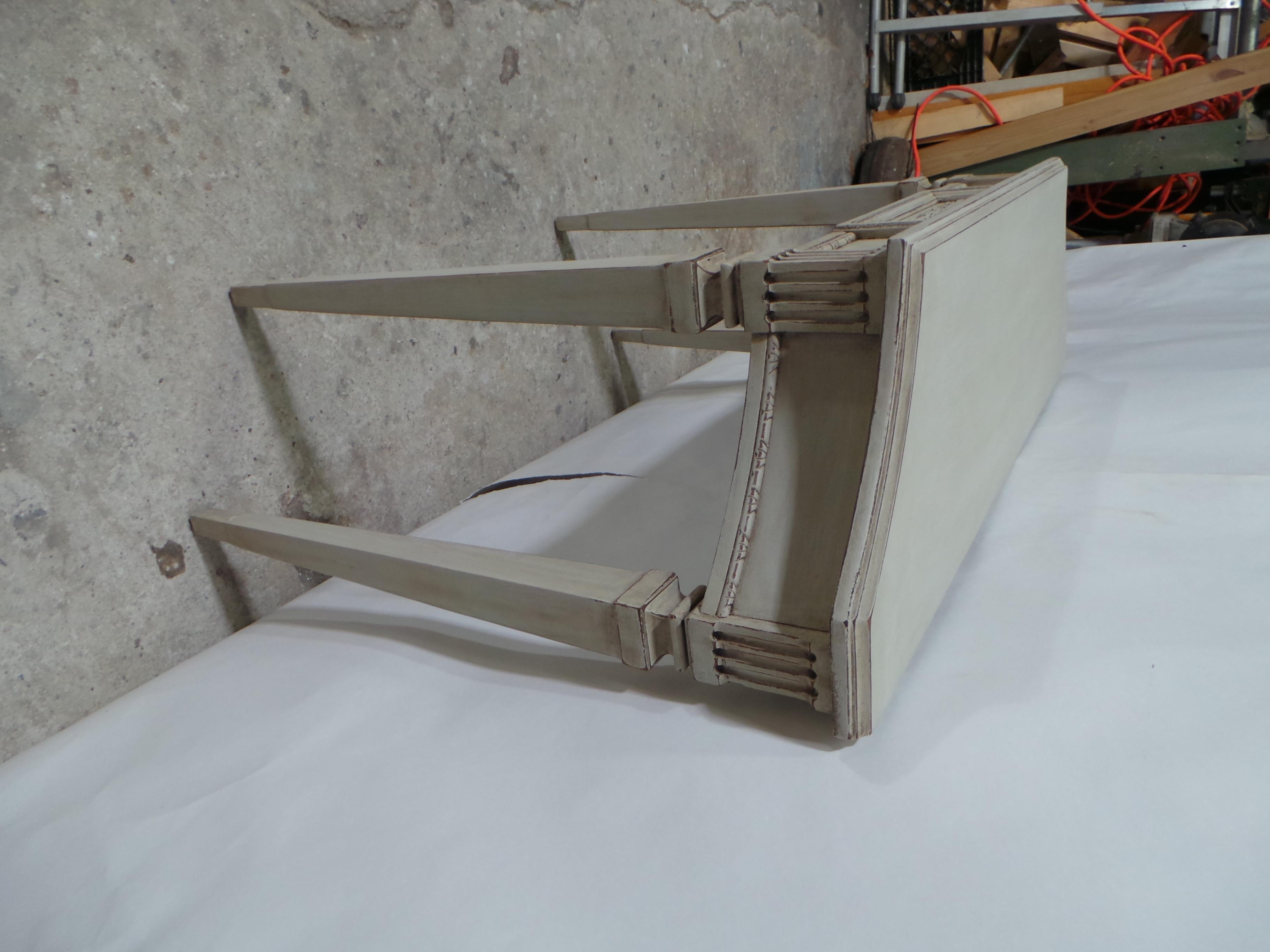 Wood Gustavian Style Console Table For Sale