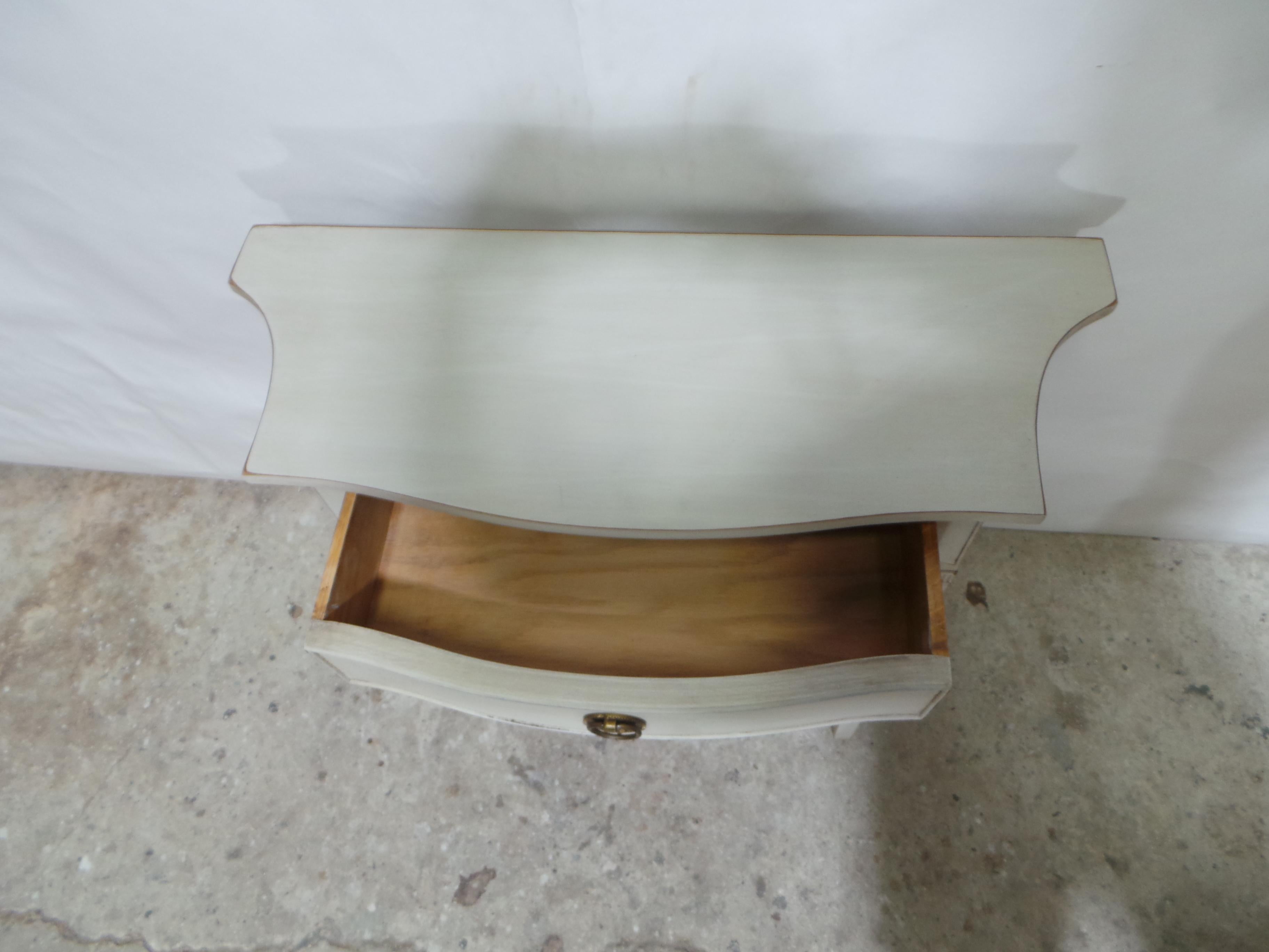 Swedish Gustavian Style Console Table With A Drawer For Sale