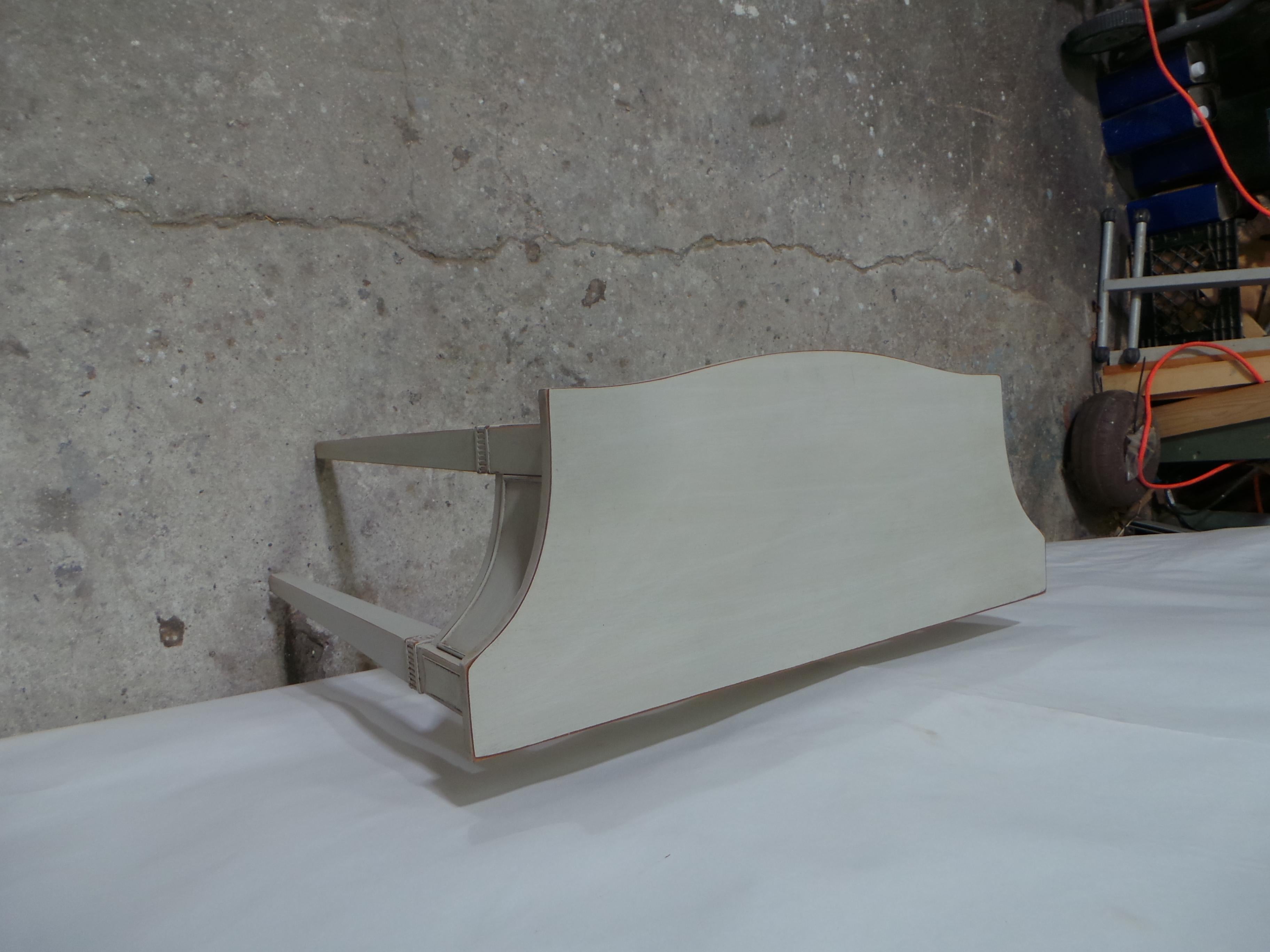 Wood Gustavian Style Console Table With A Drawer For Sale