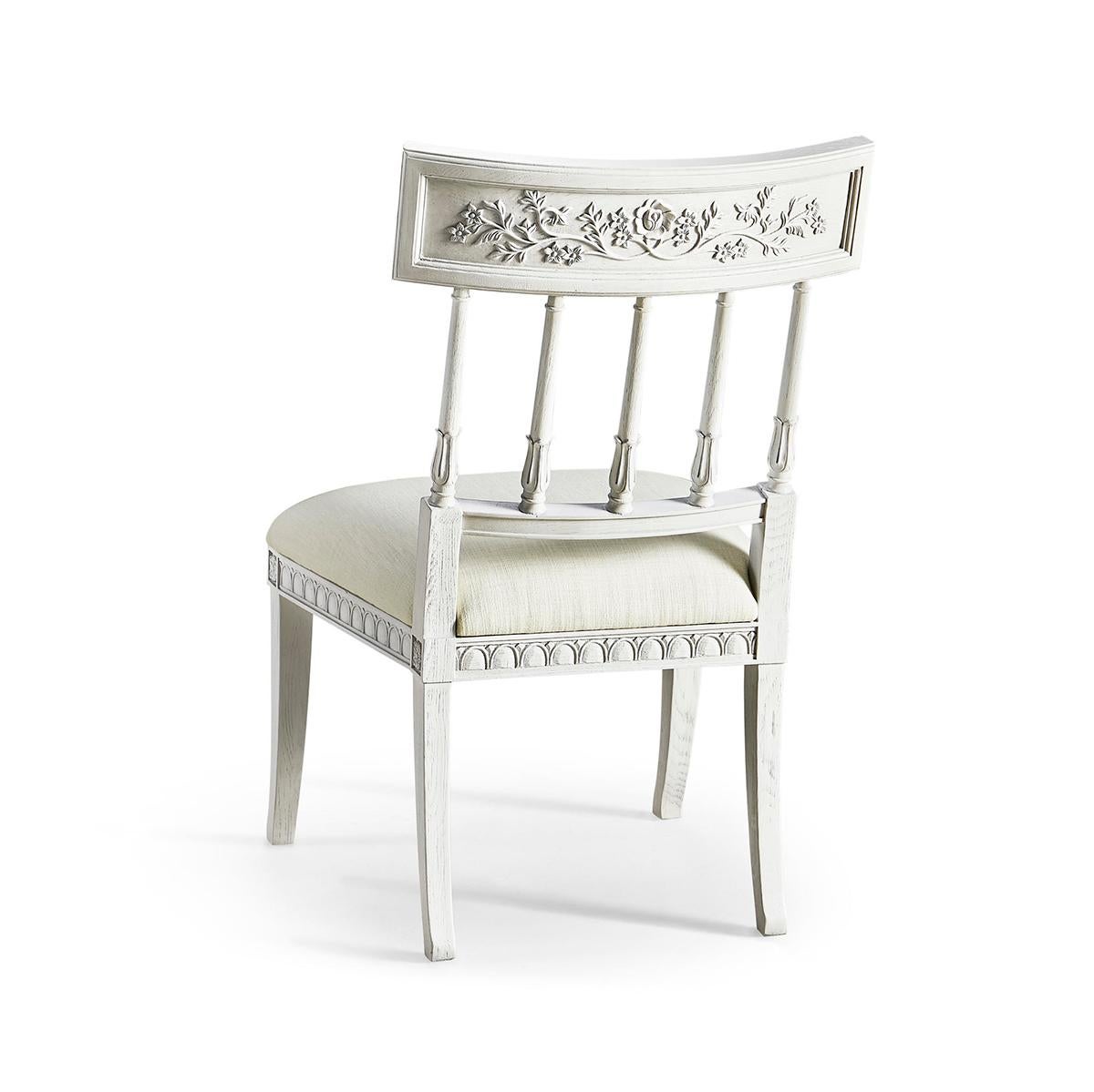Vietnamese Gustavian Style Dining Chairs For Sale