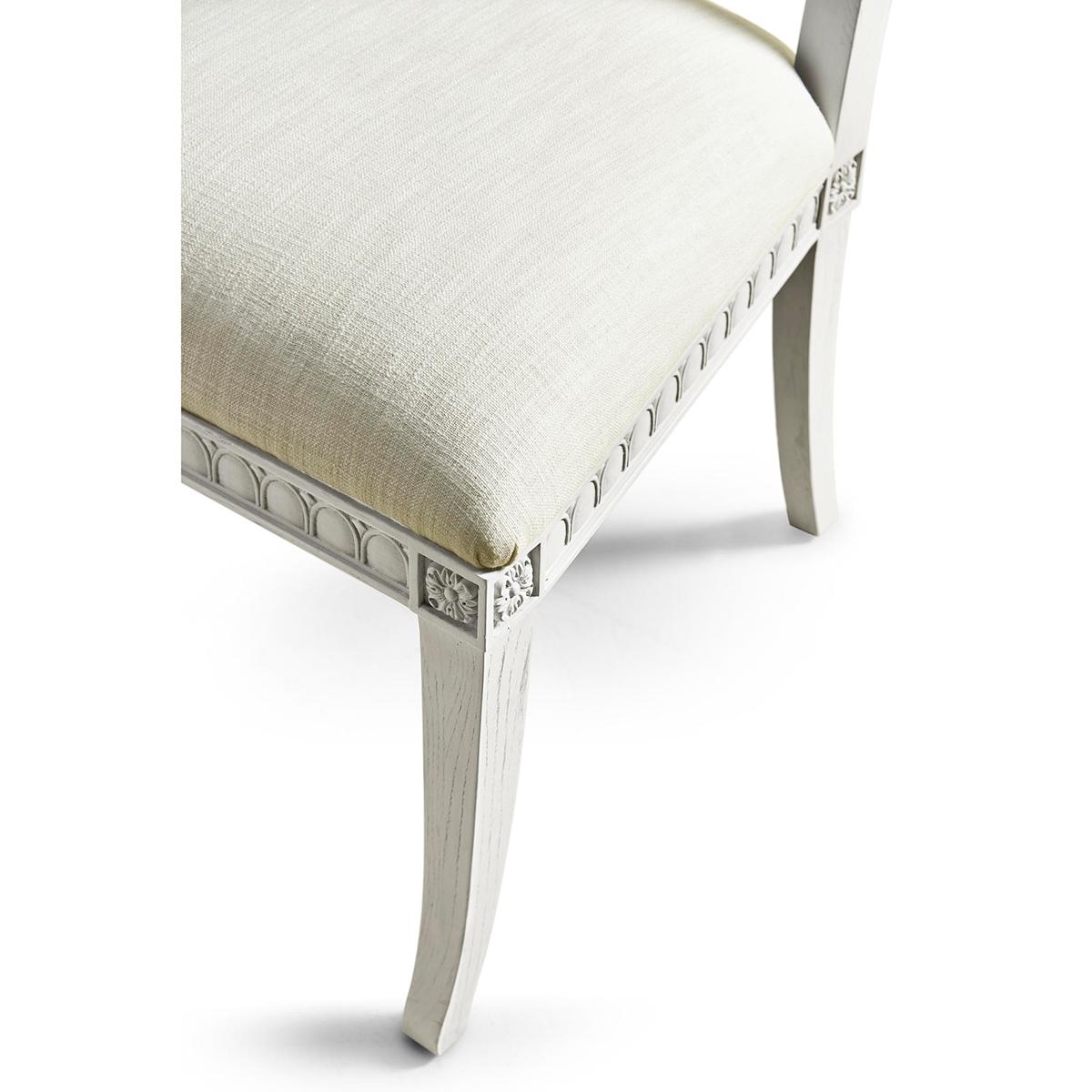 Contemporary Gustavian Style Dining Chairs For Sale
