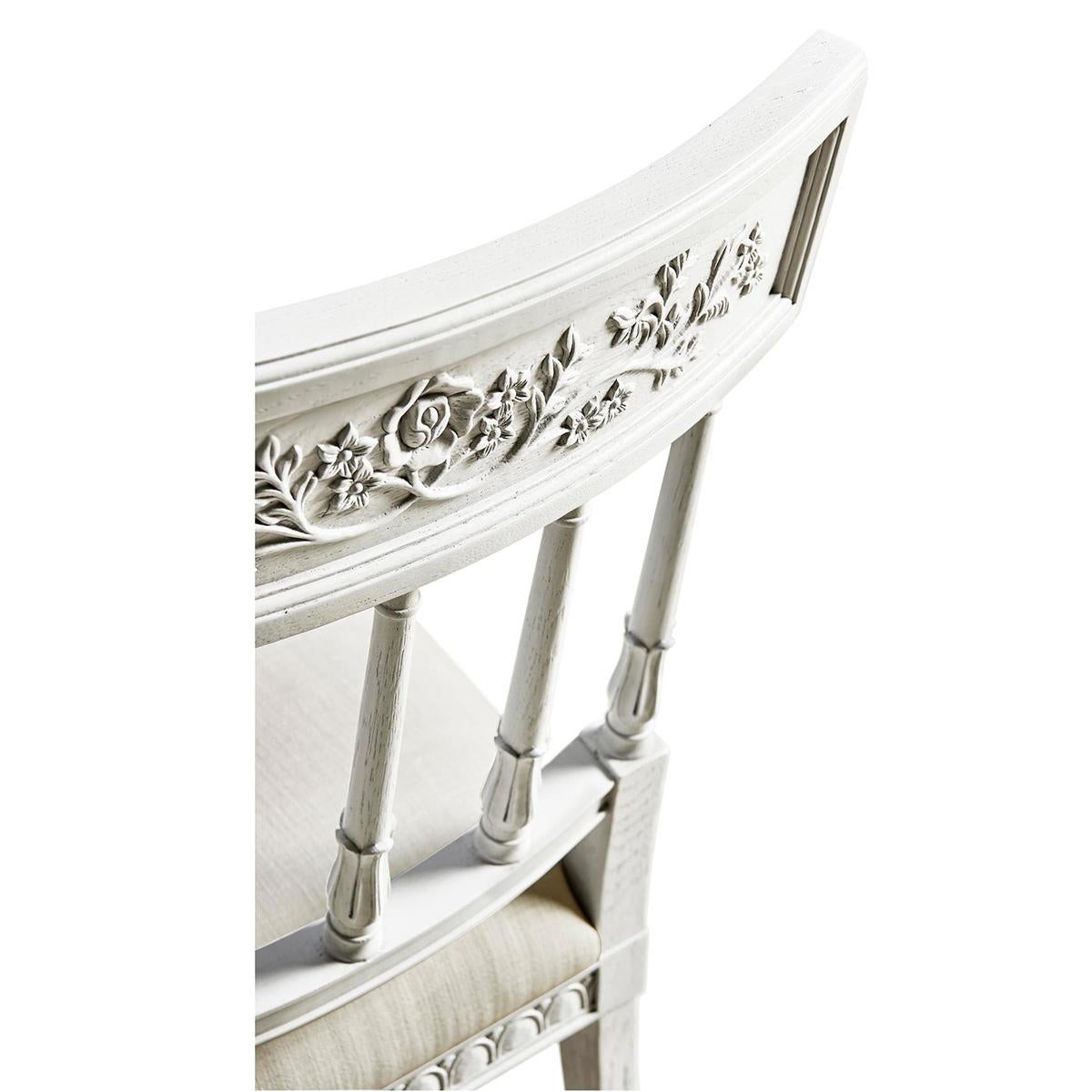 Gustavian Style Dining Chairs For Sale 1