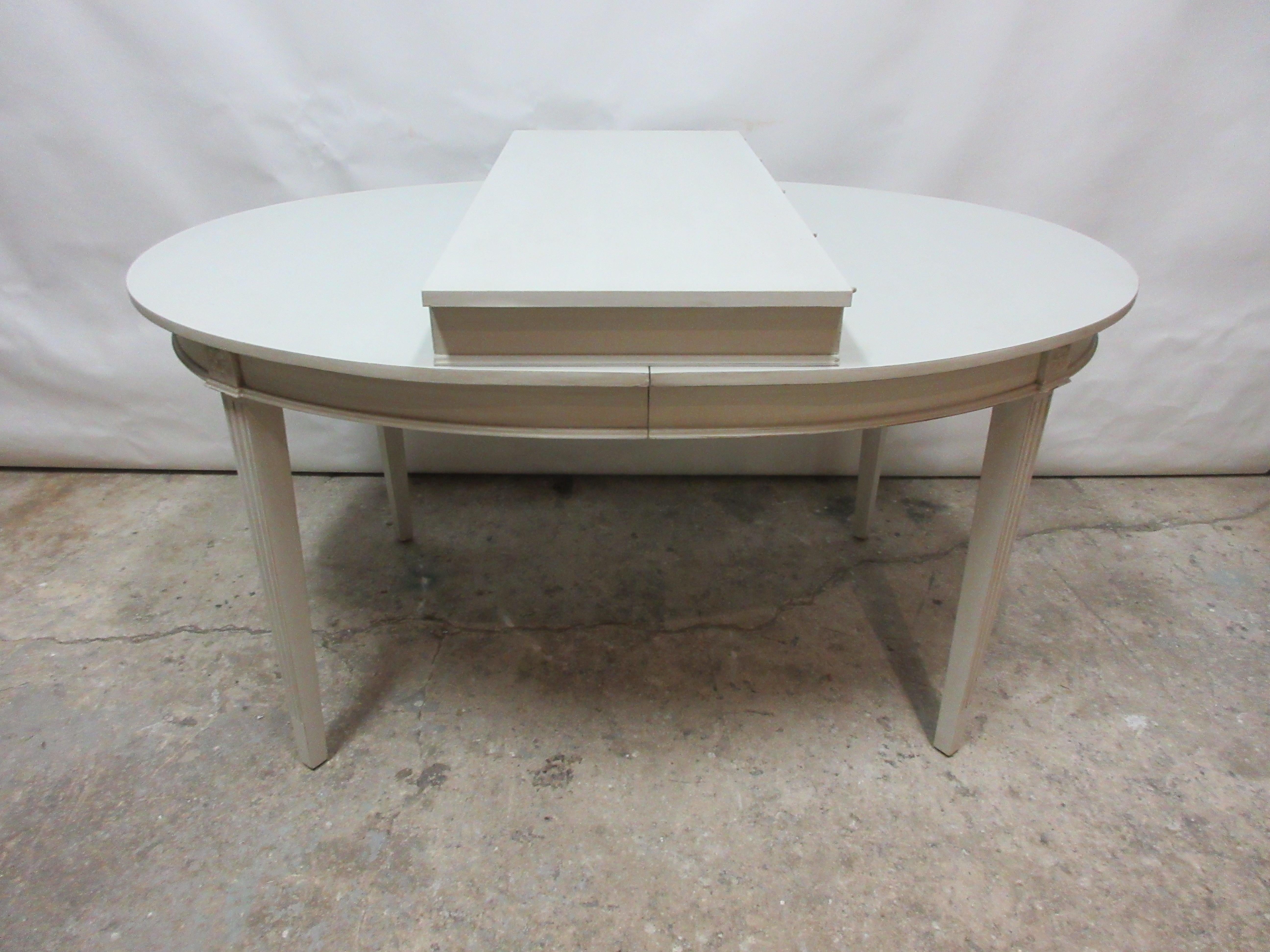 Wood Gustavian Style Dining Table