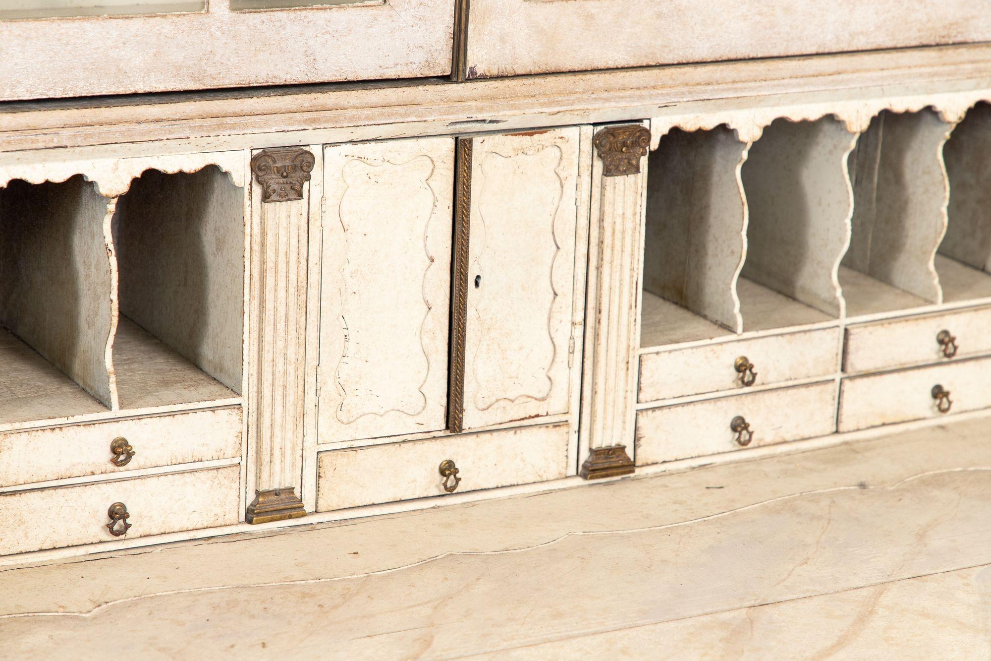 Gustavian Style Drop Front or Slant Front Secretary, Late 19th Century For Sale 3