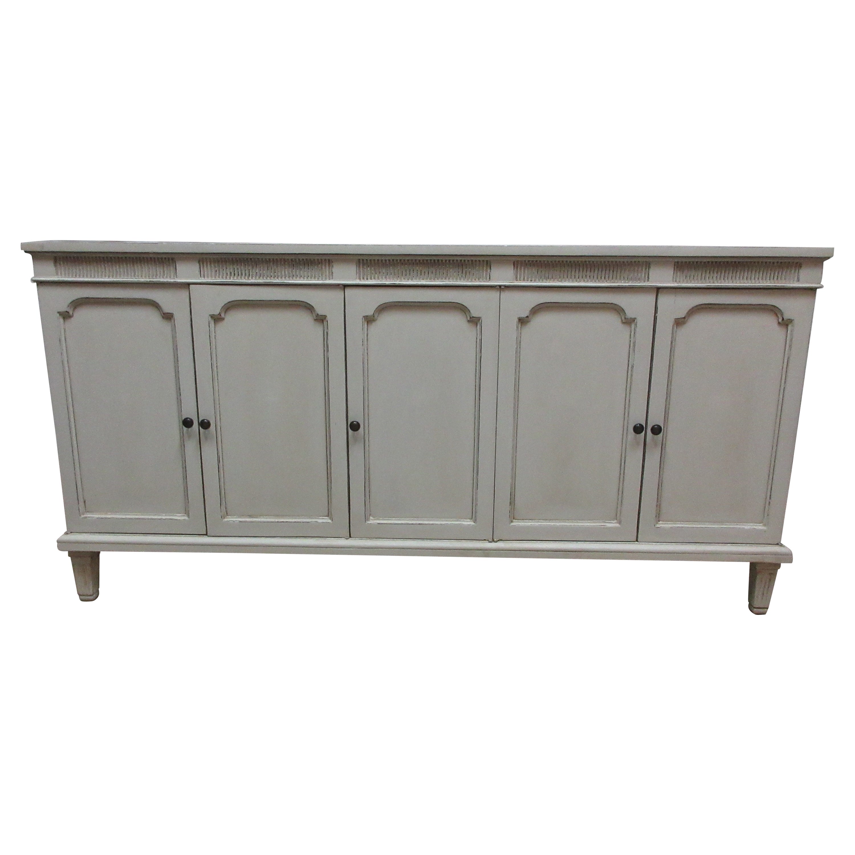 Gustavian Style Five Drawer Sideboard