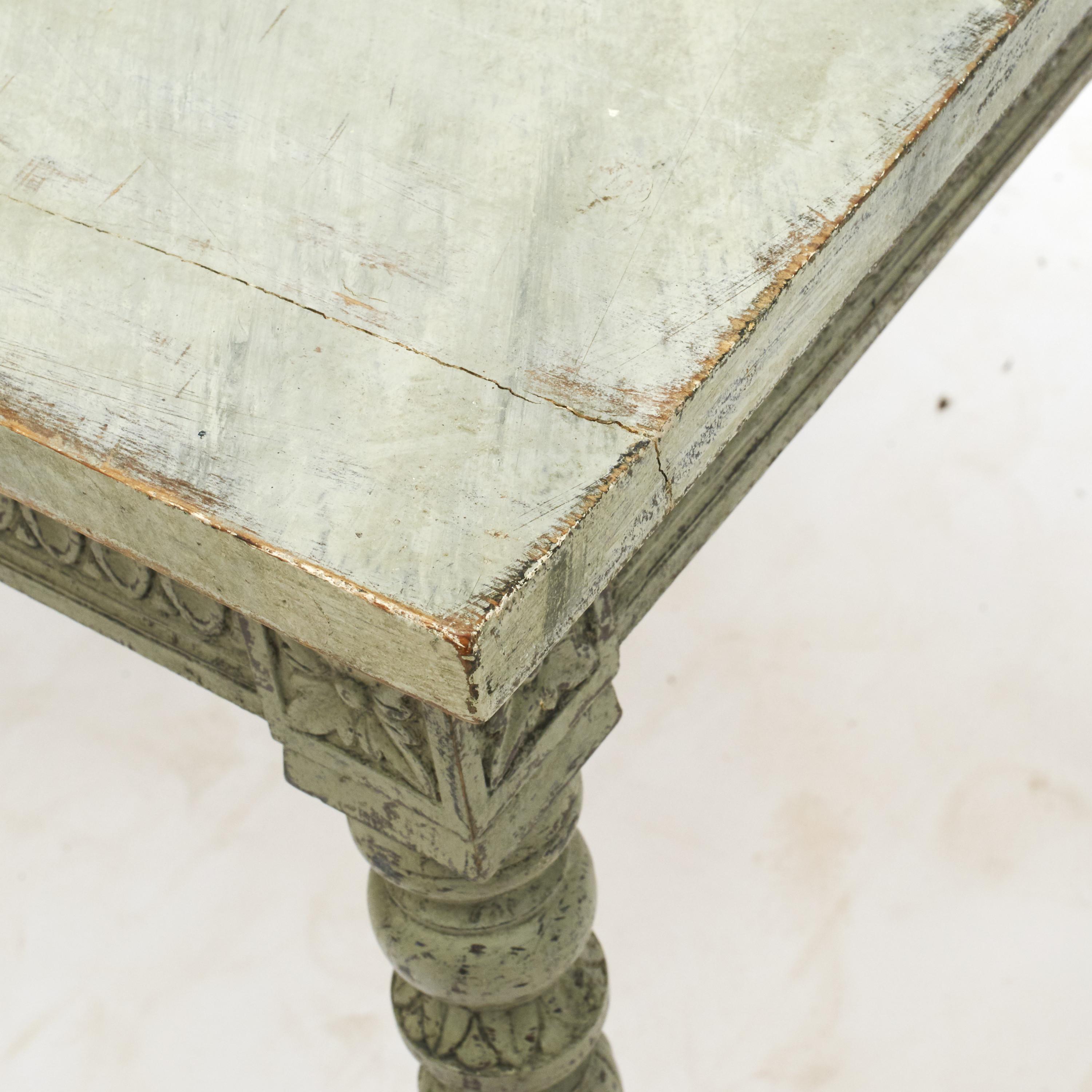 Painted Gustavian Style Freestanding Side Table