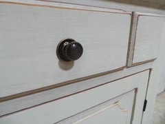 Gustavian Style Glass Top Corner Cabinet