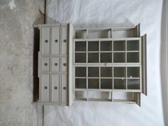Gustavian Style Glass Top Dresser