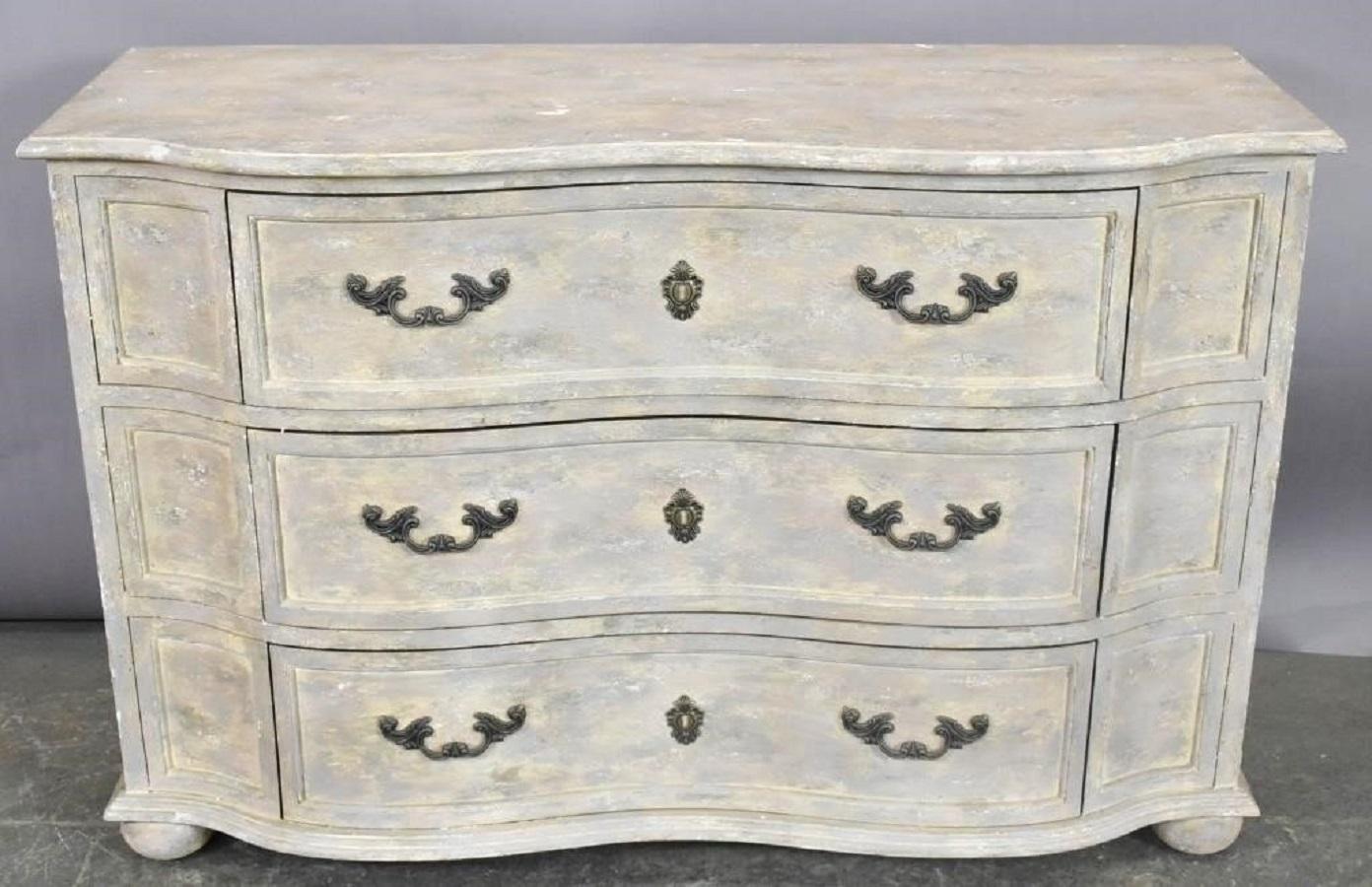 Gustavian style gray painted chest of drawers, early 20th century.