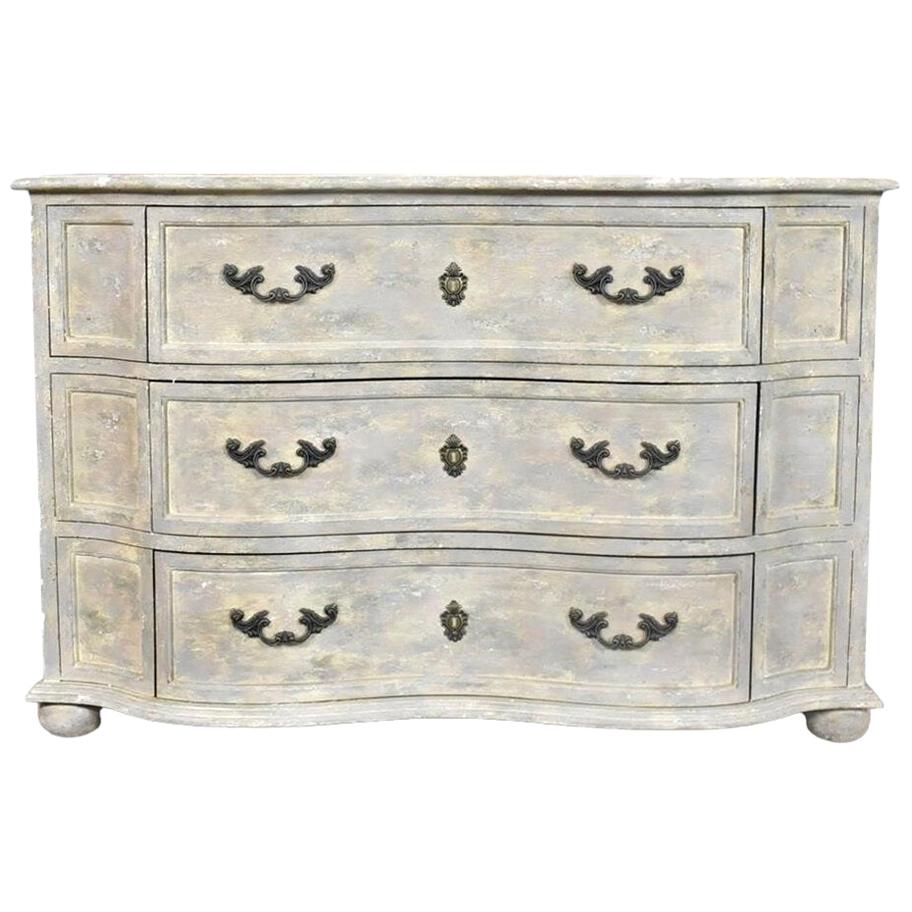 Gustavian Style Gray Painted Commode or Chest of Drawers, Early 20th Century