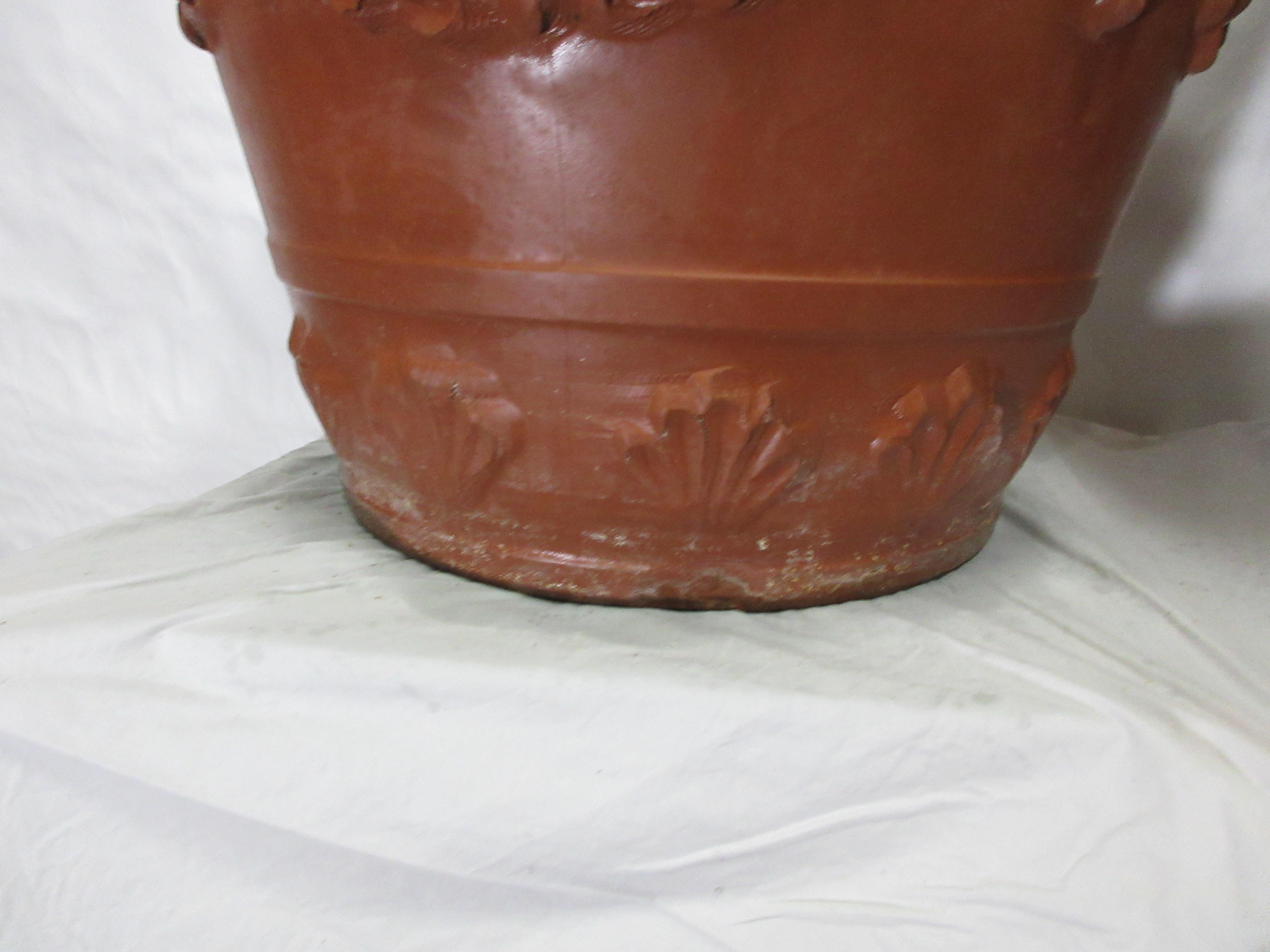 Gustavian Style Italian Terracotta Planters For Sale 6