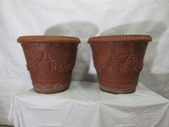 Gustavian Style Italian Terracotta Planters