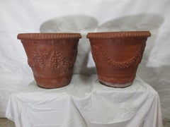 Gustavian Style Italian Terracotta Planters