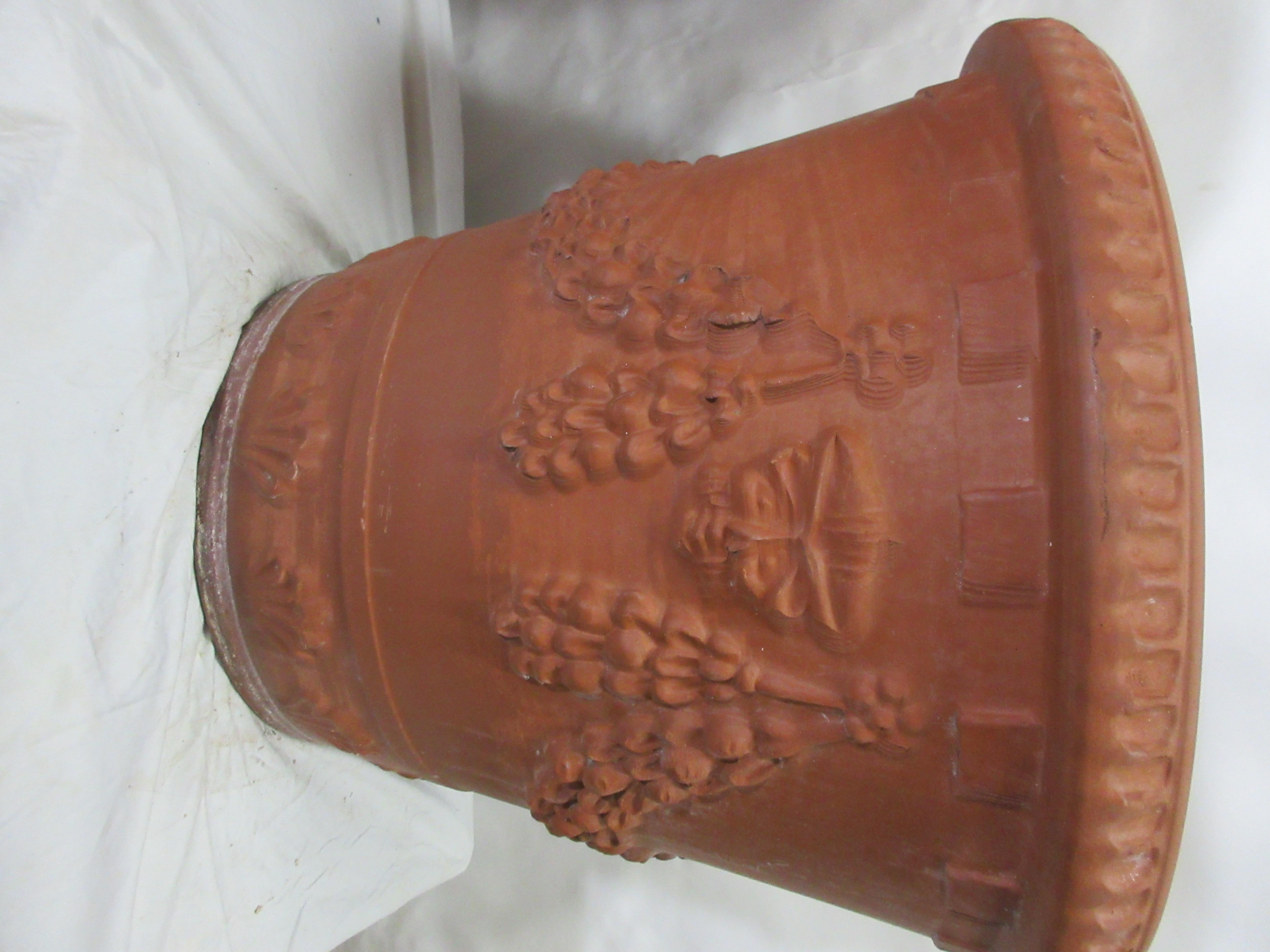 Gustavian Style Italian Terracotta Planters For Sale 1
