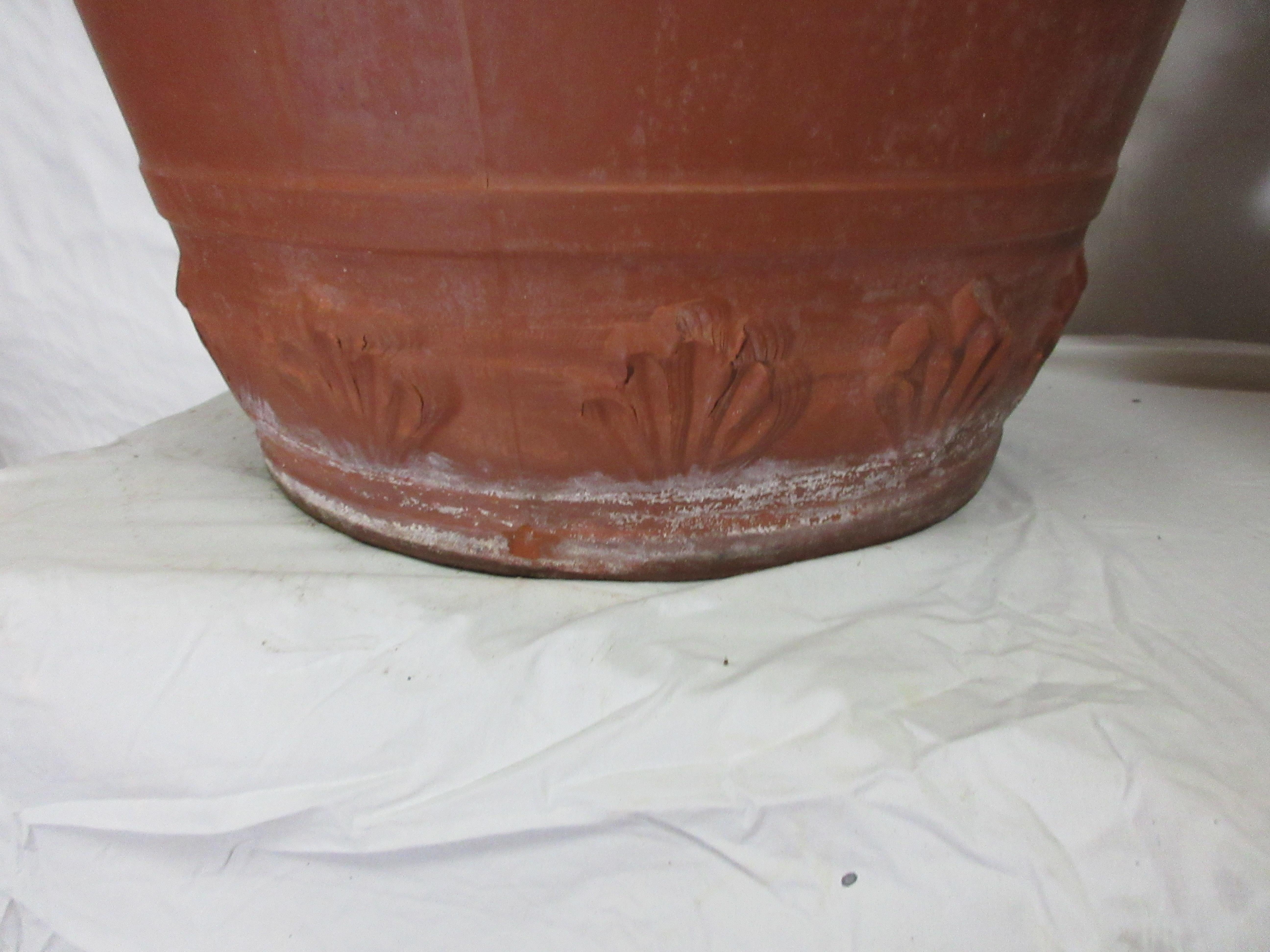 Gustavian Style Italian Terracotta Planters For Sale 3