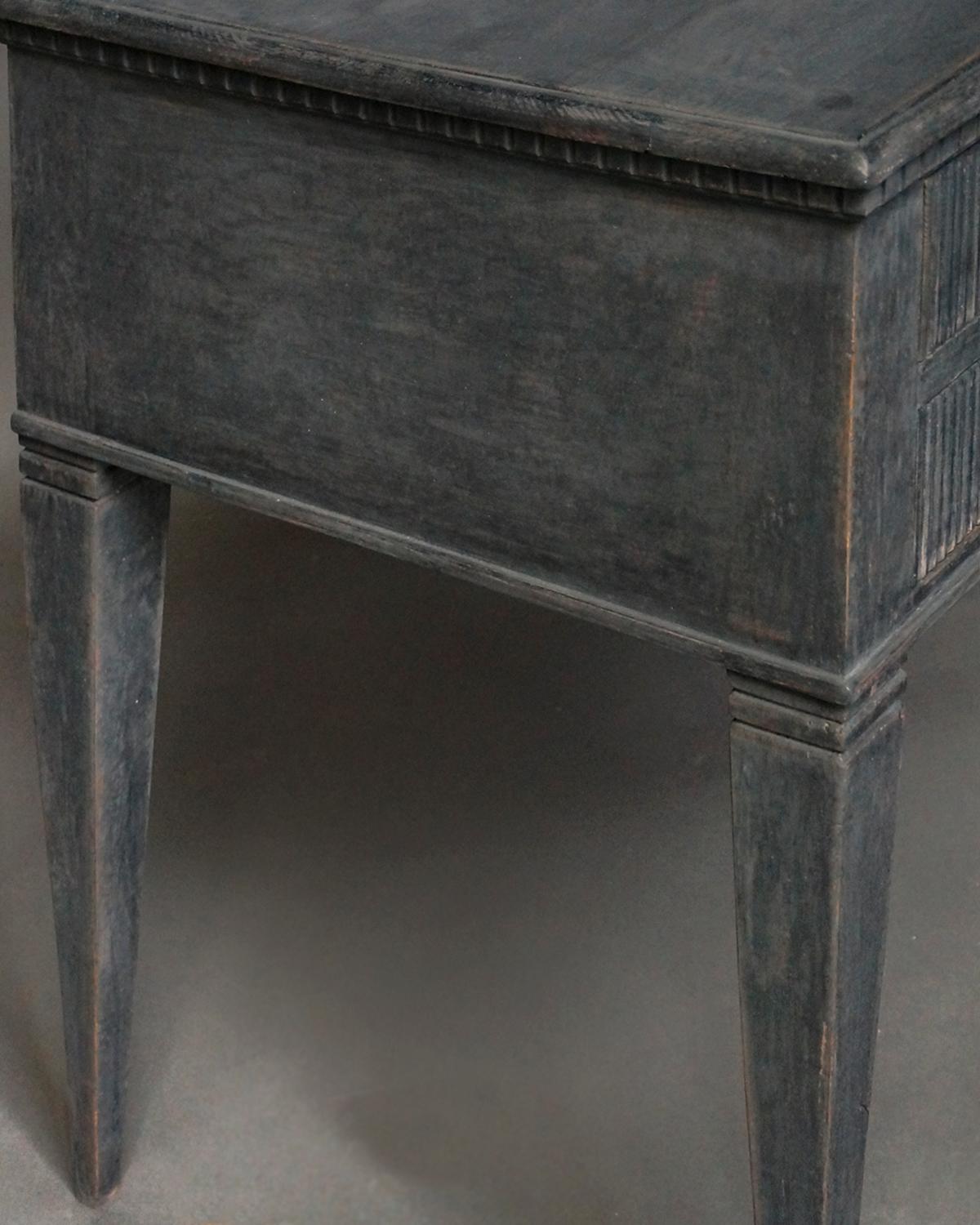 Wood Gustavian Style Knee Hole Desk