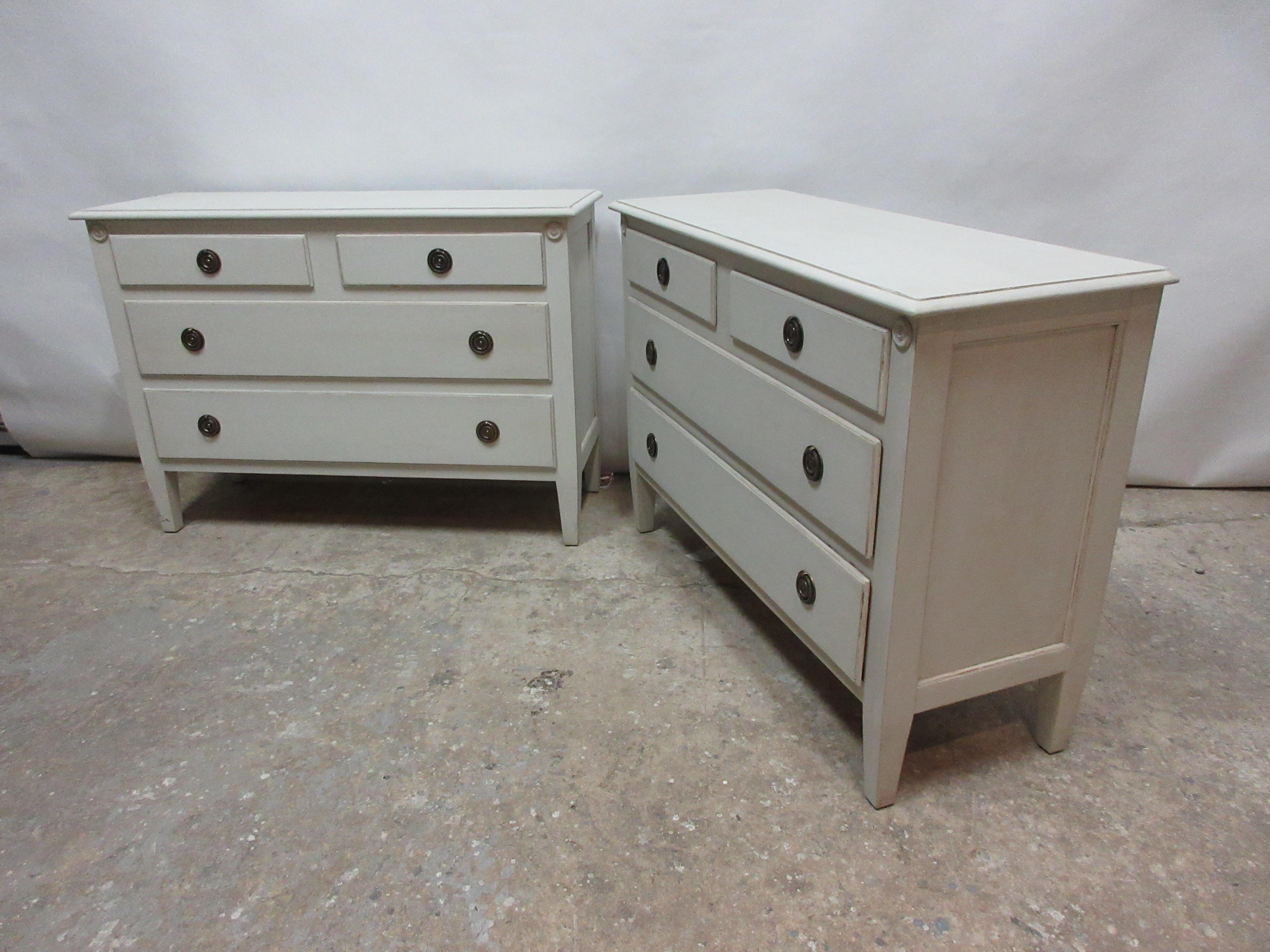 Swedish Gustavian Style Matching Chests