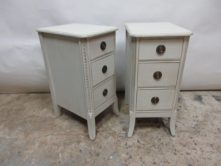 Gustavian Style Nightstands at 1stDibs