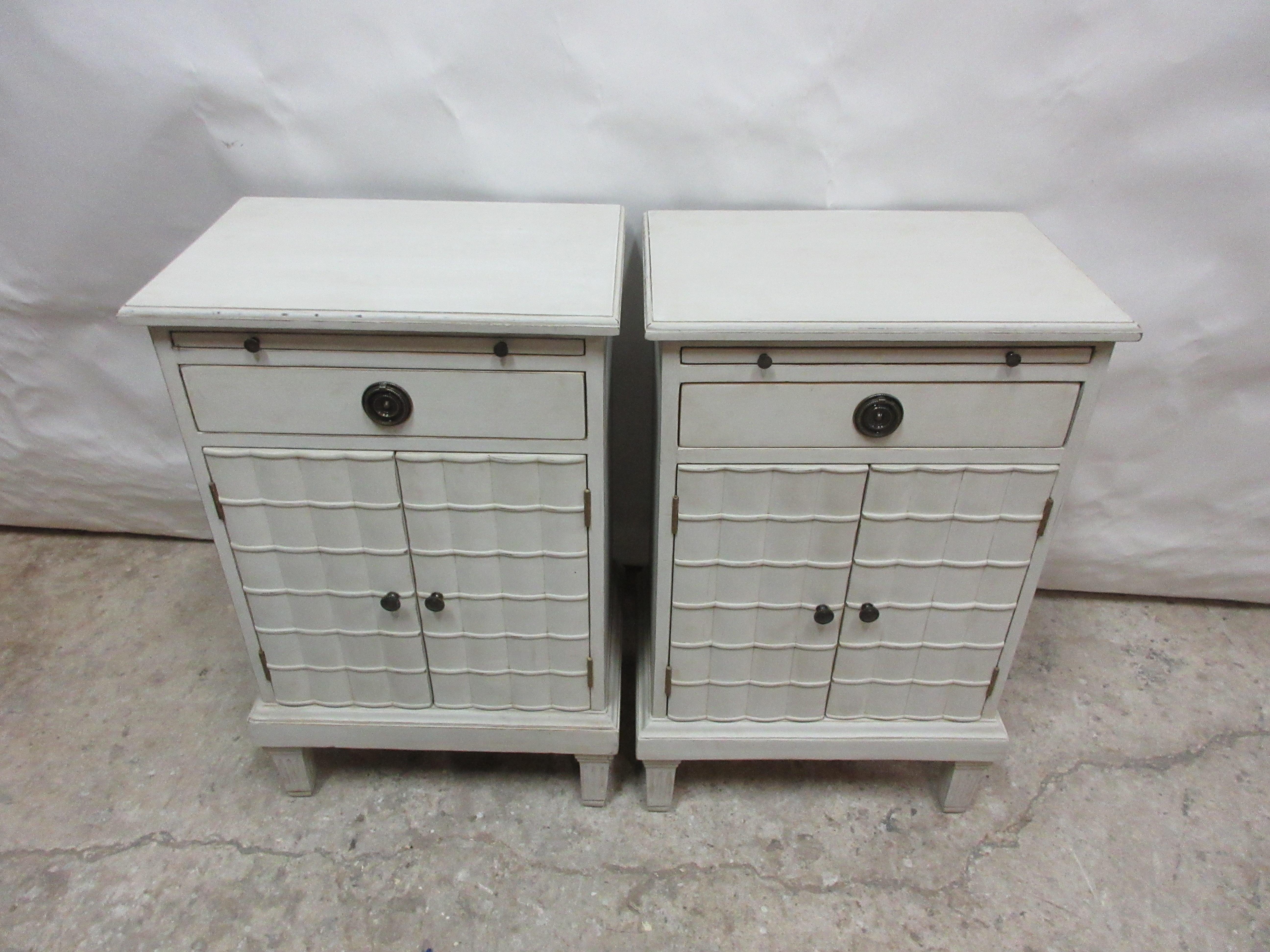 Swedish Gustavian Style Night Stands