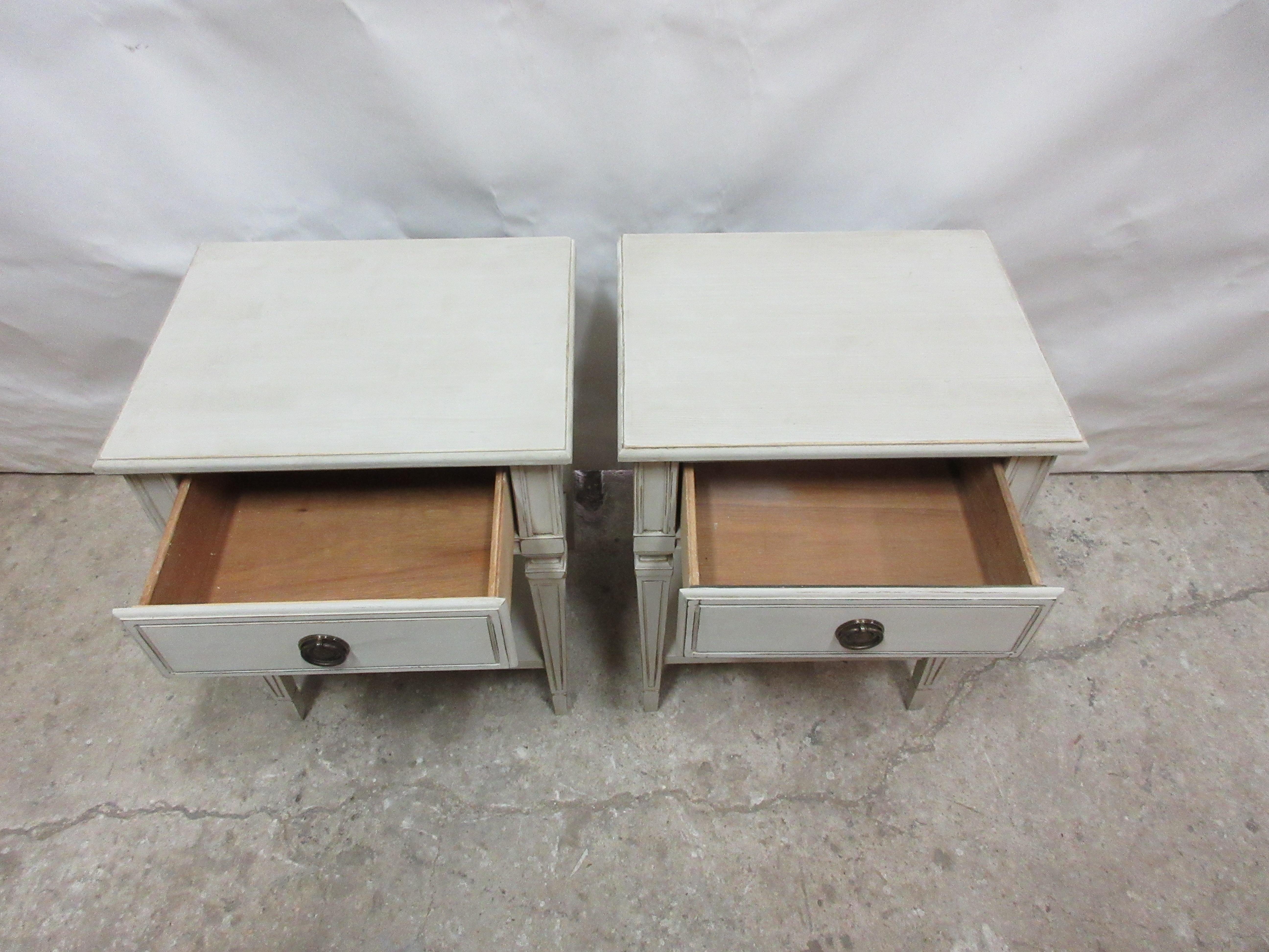 Swedish Gustavian Style Night Stands For Sale