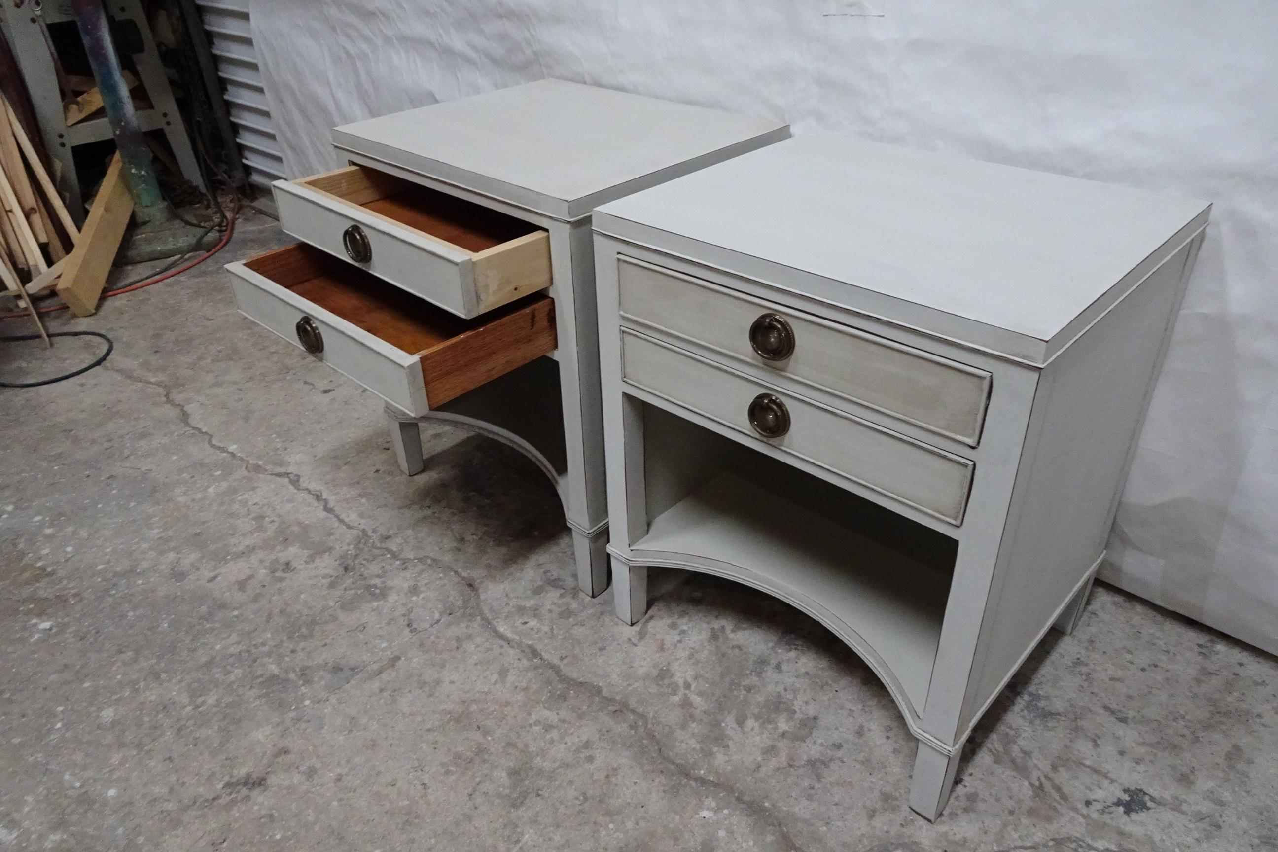 Swedish Gustavian Style Night Stands For Sale