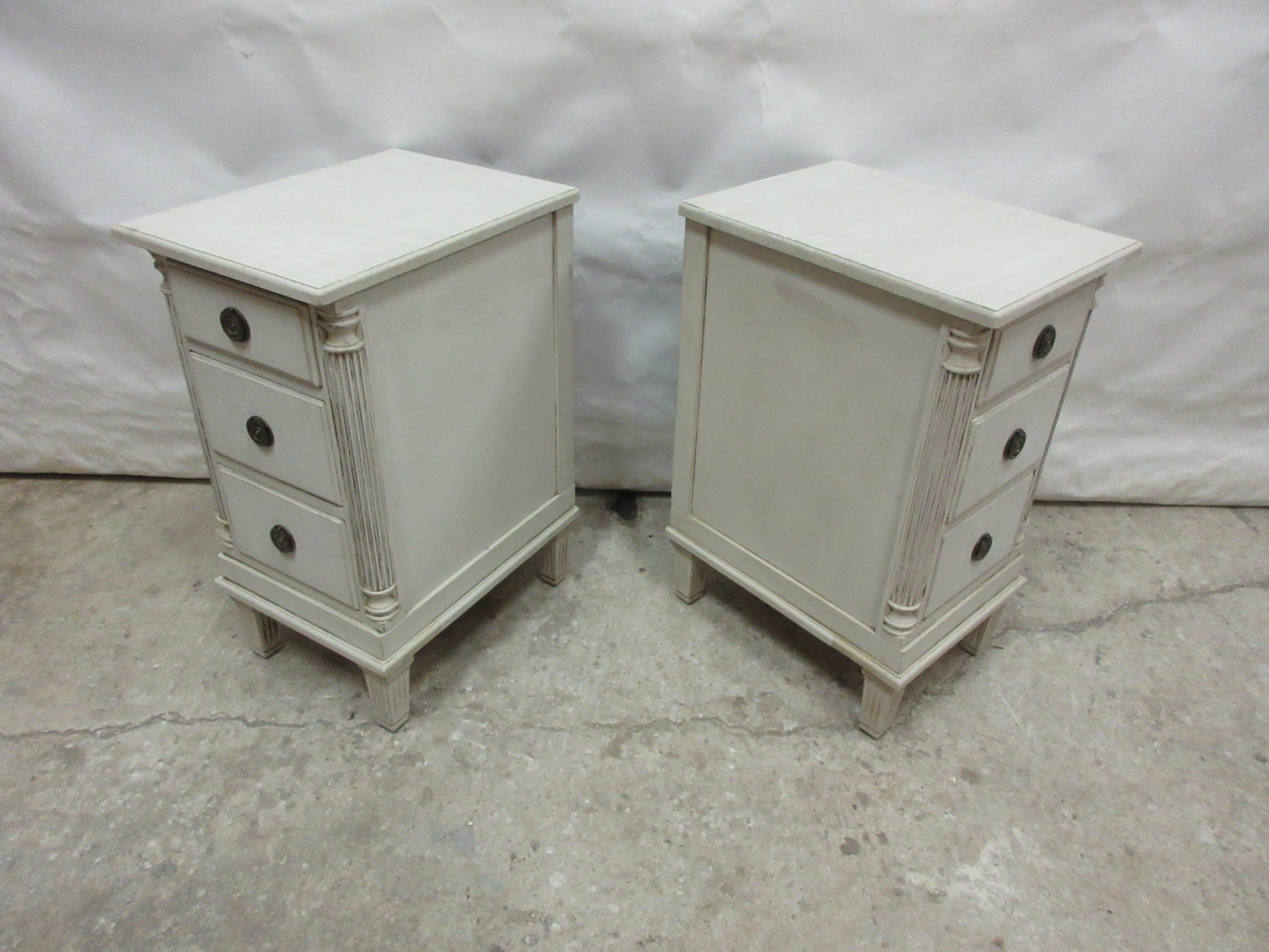 Mid-20th Century Gustavian Style Night Stands