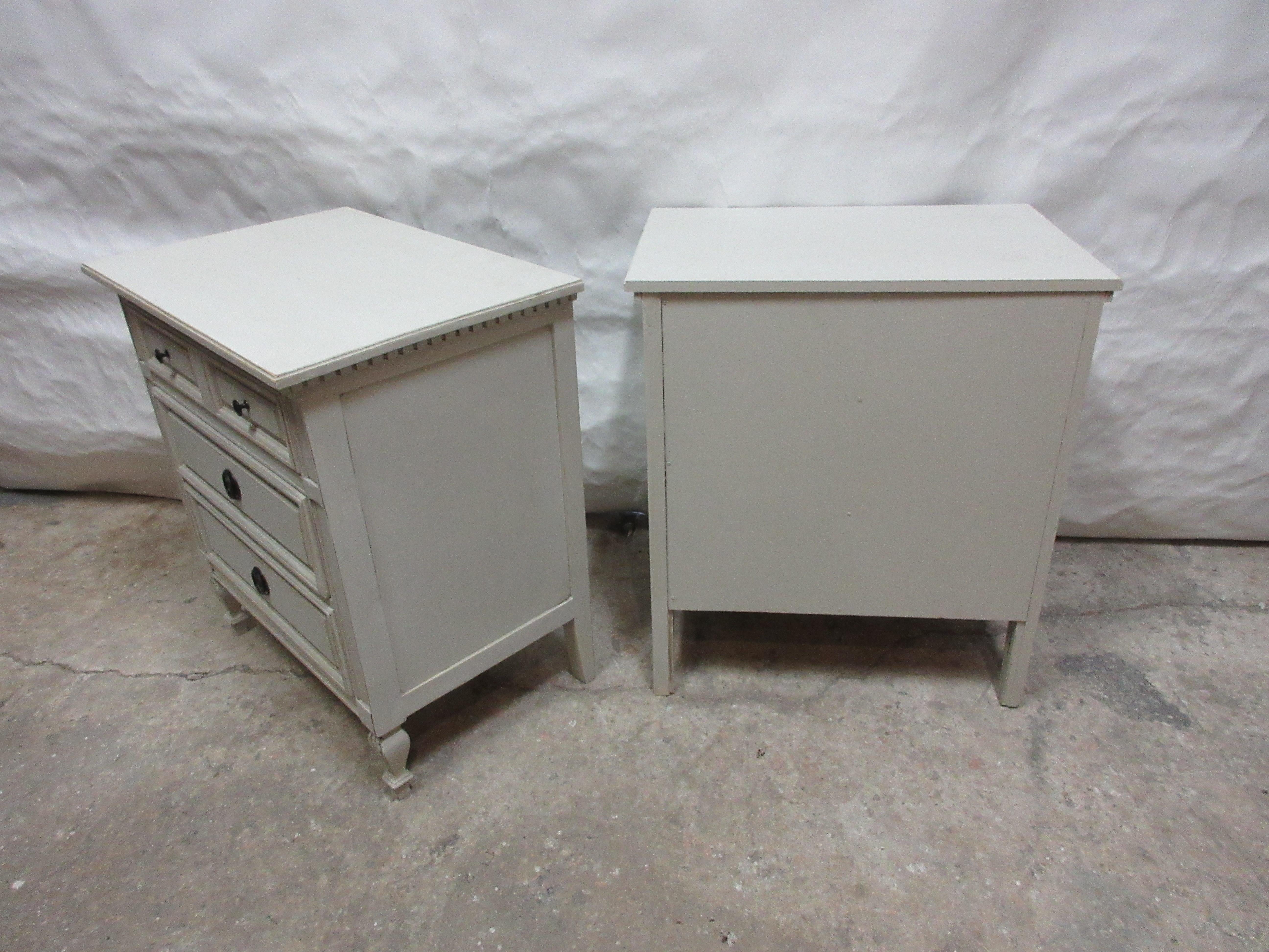 Swedish Gustavian Style Night Stands  For Sale