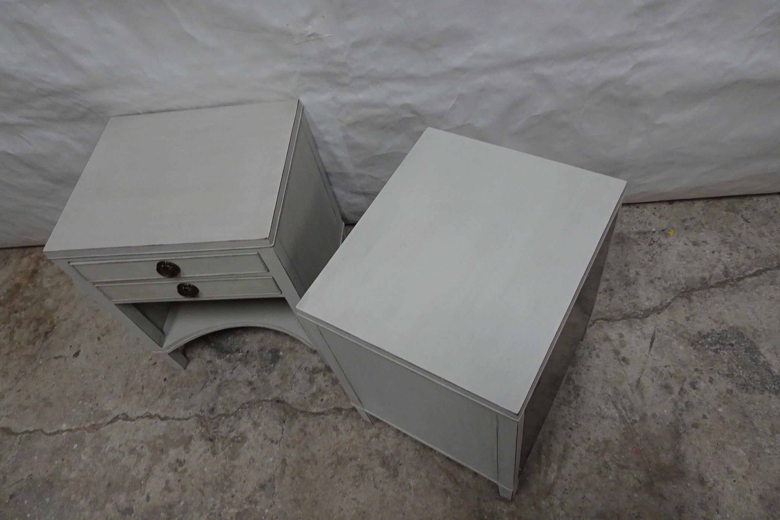 Gustavian Style Night Stands For Sale 1