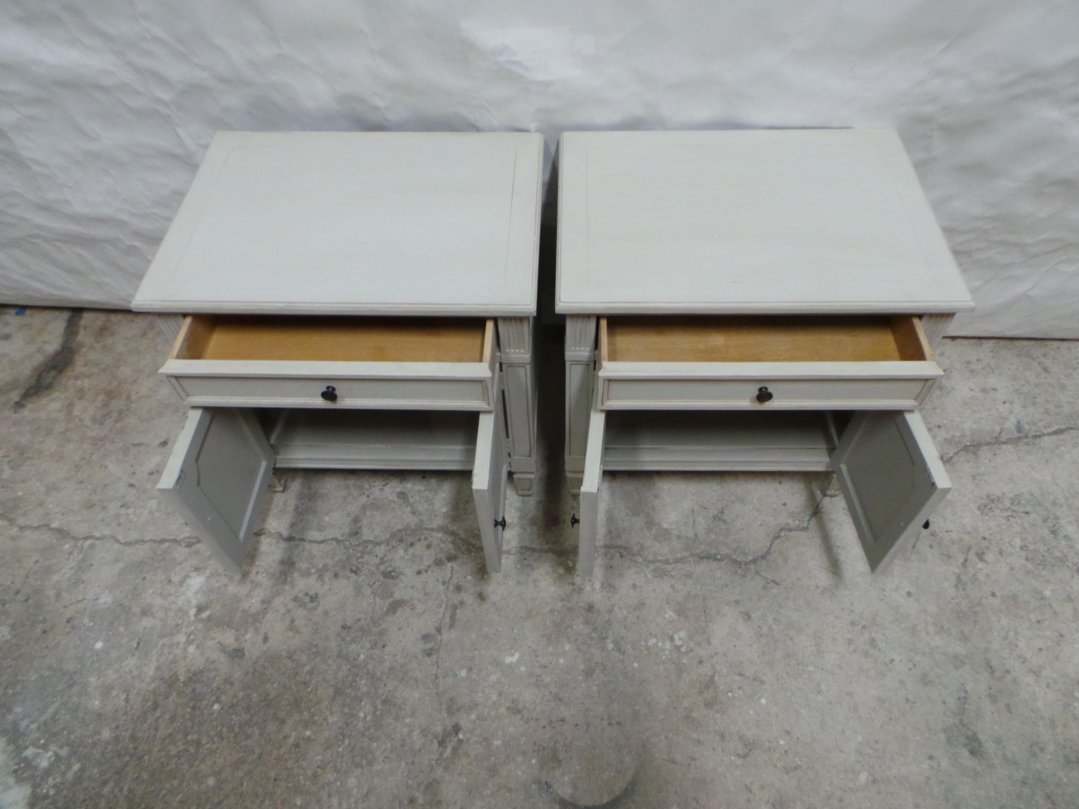 Mid-20th Century Gustavian Style Nightstands For Sale