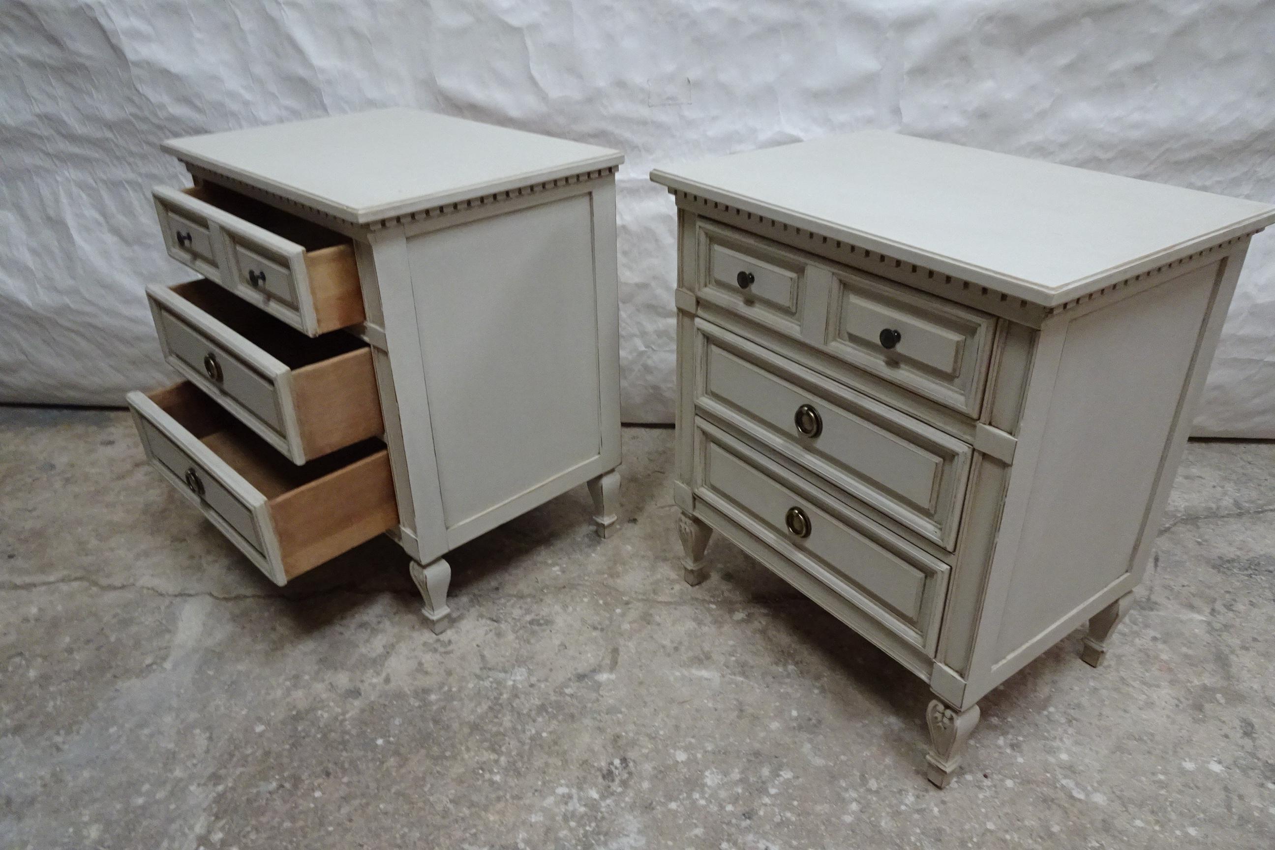 Gustavian Style Nightstands For Sale 1