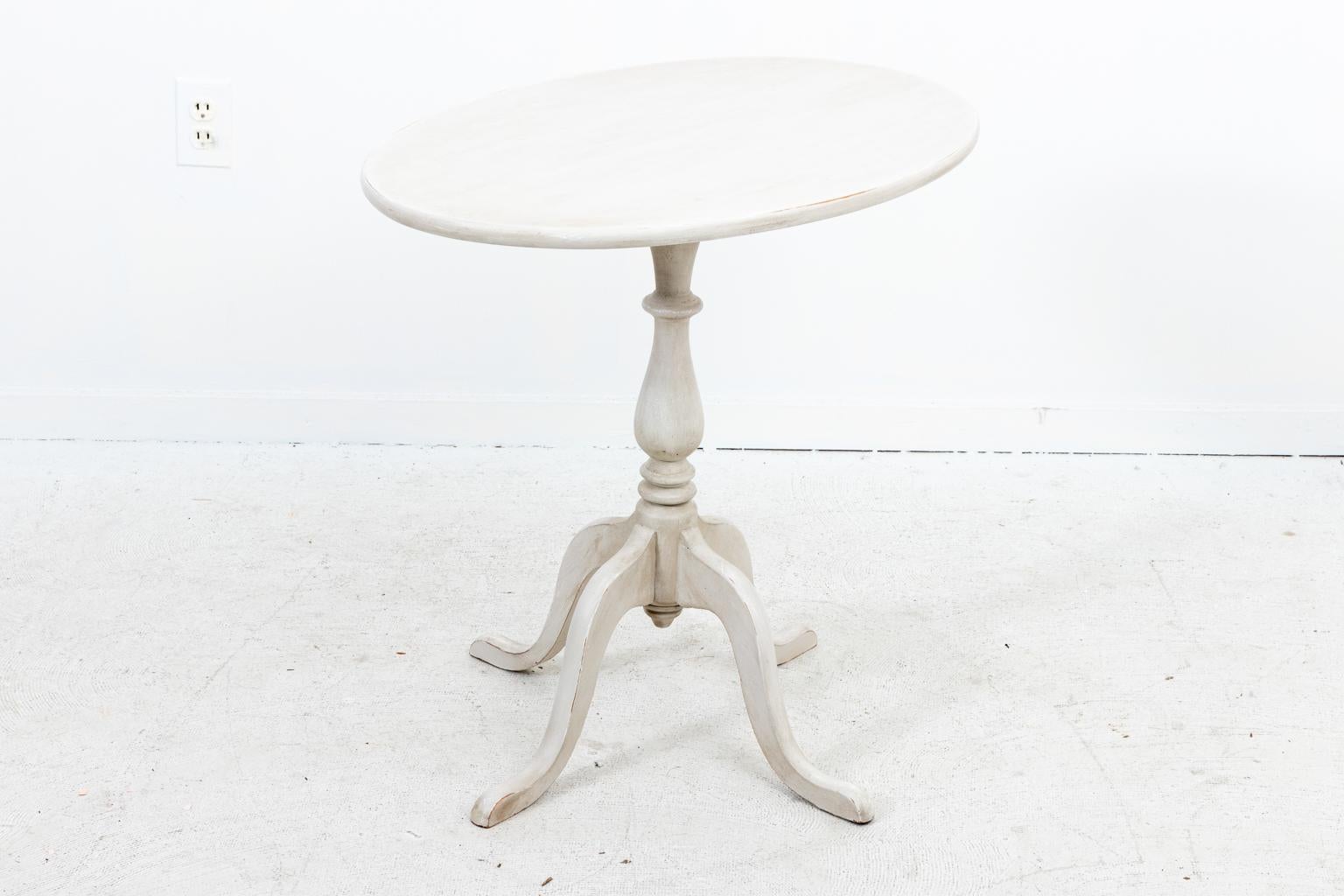 Swedish Gustavian Style Oval Painted Table