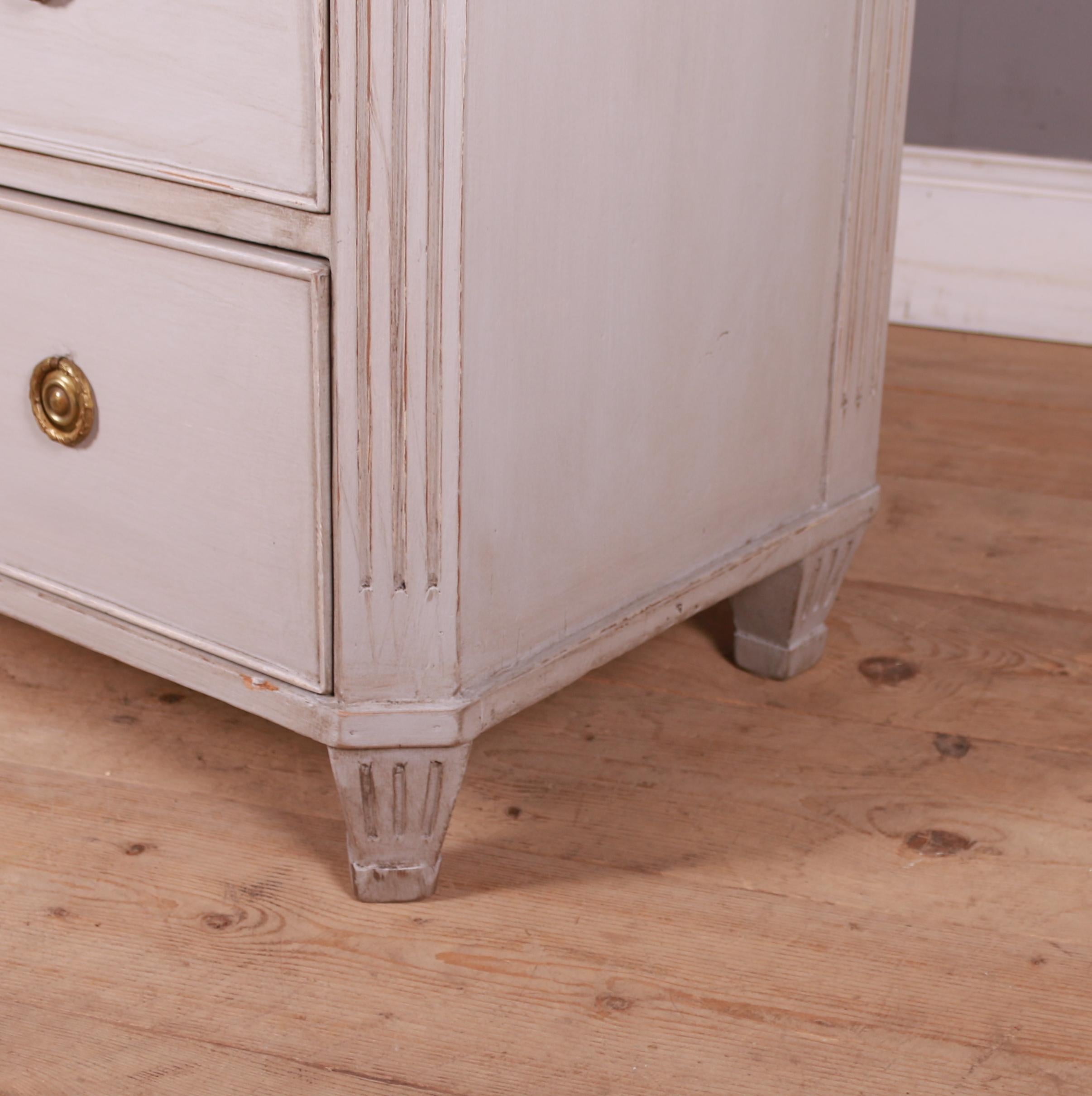 Swedish Gustavian Style Painted Commode For Sale