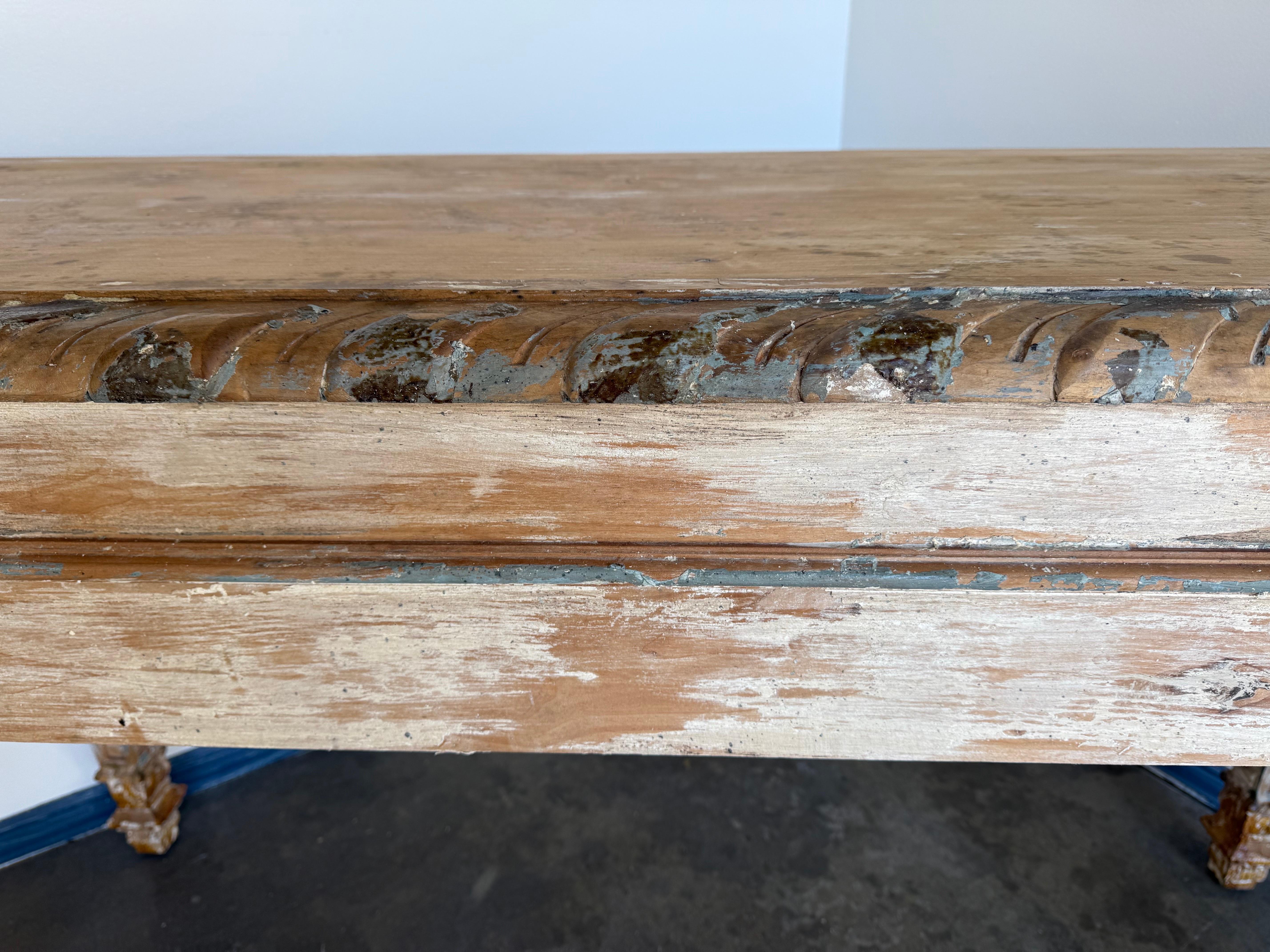 Neoclassical Gustavian Style Painted Console-Pair Available if Needed For Sale