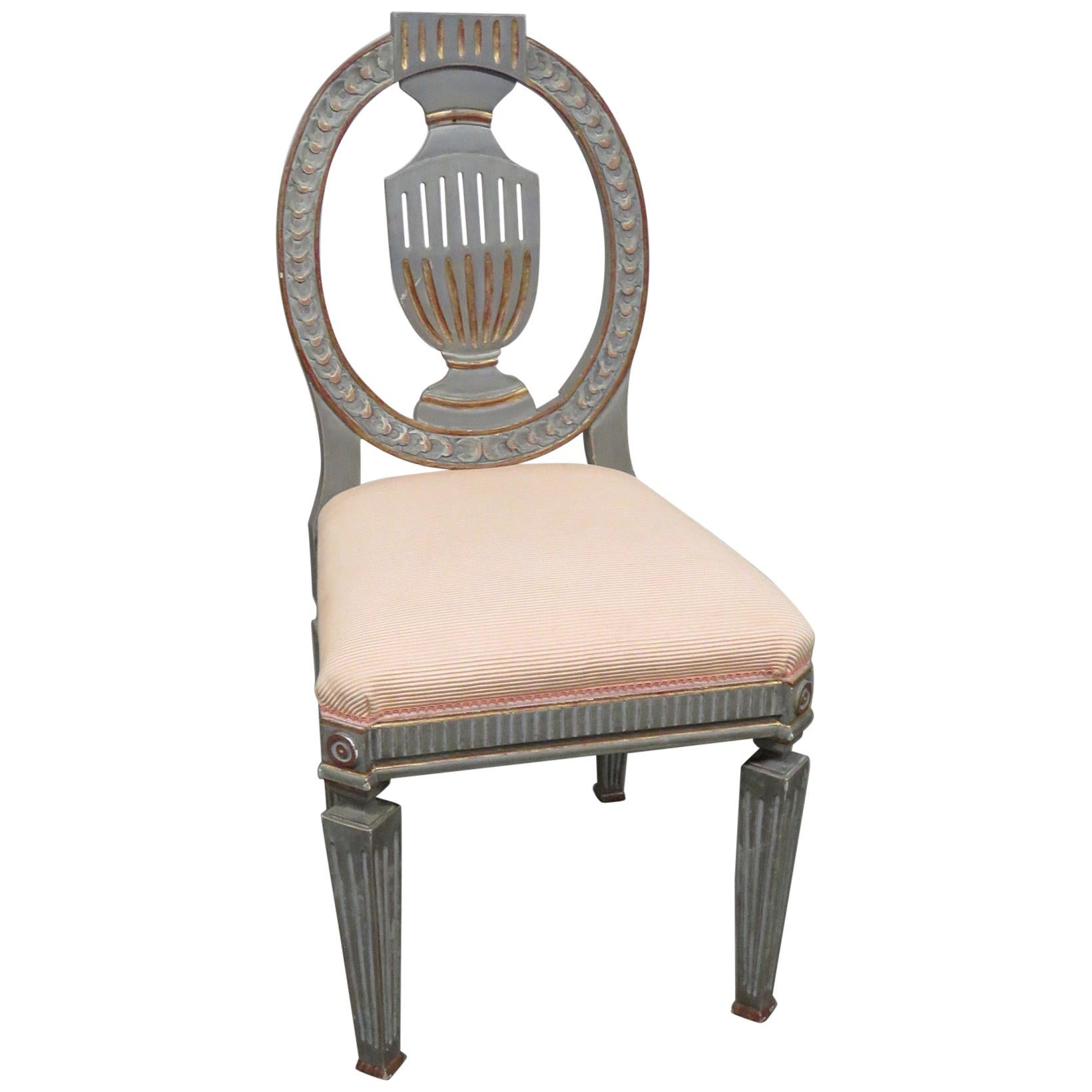 Gustavian Style Side Dining Chair