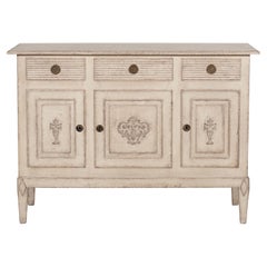 Used Gustavian-style sideboard, 19th C.