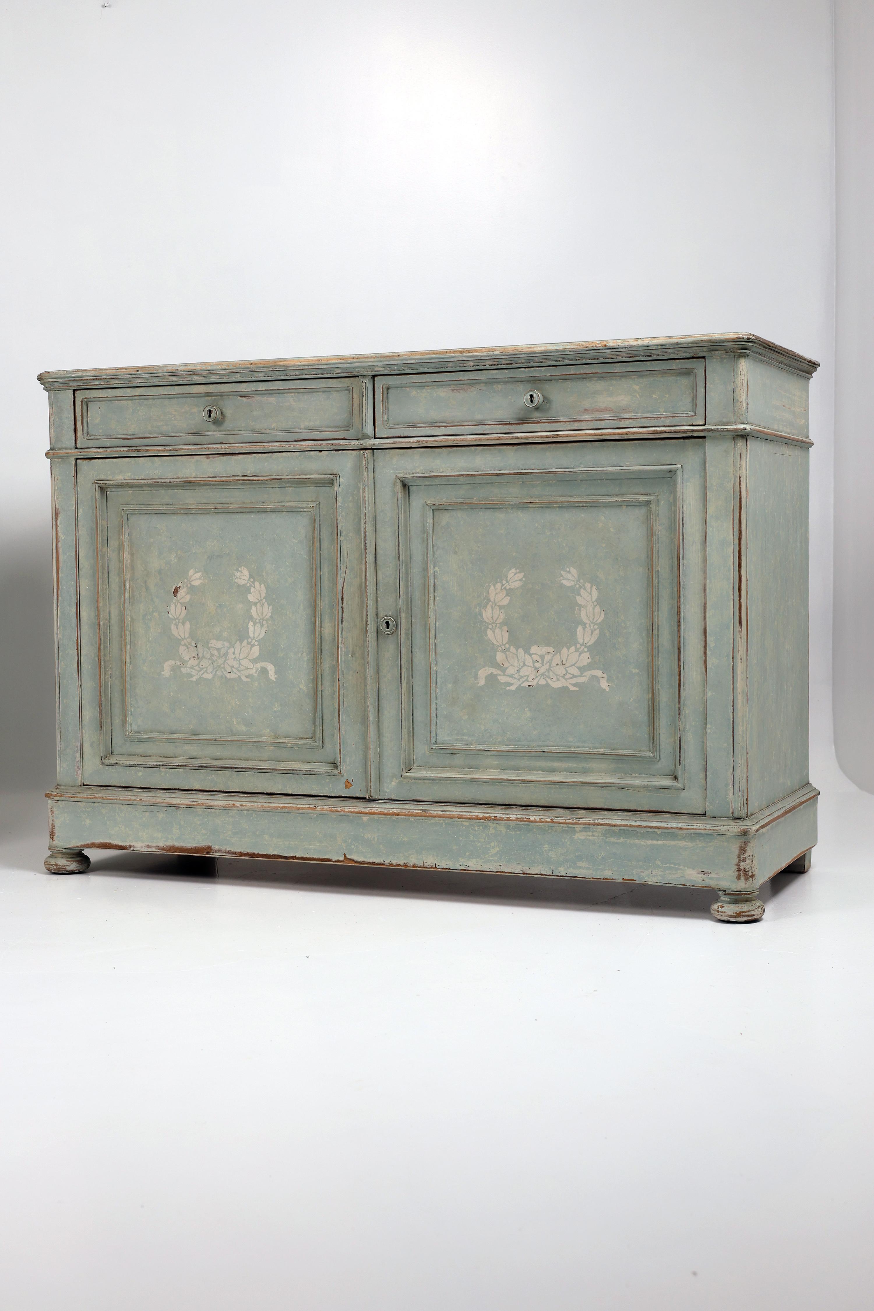 Gustaviano Gustavian-Style Sideboard, Sweden, Early 19th Century in vendita