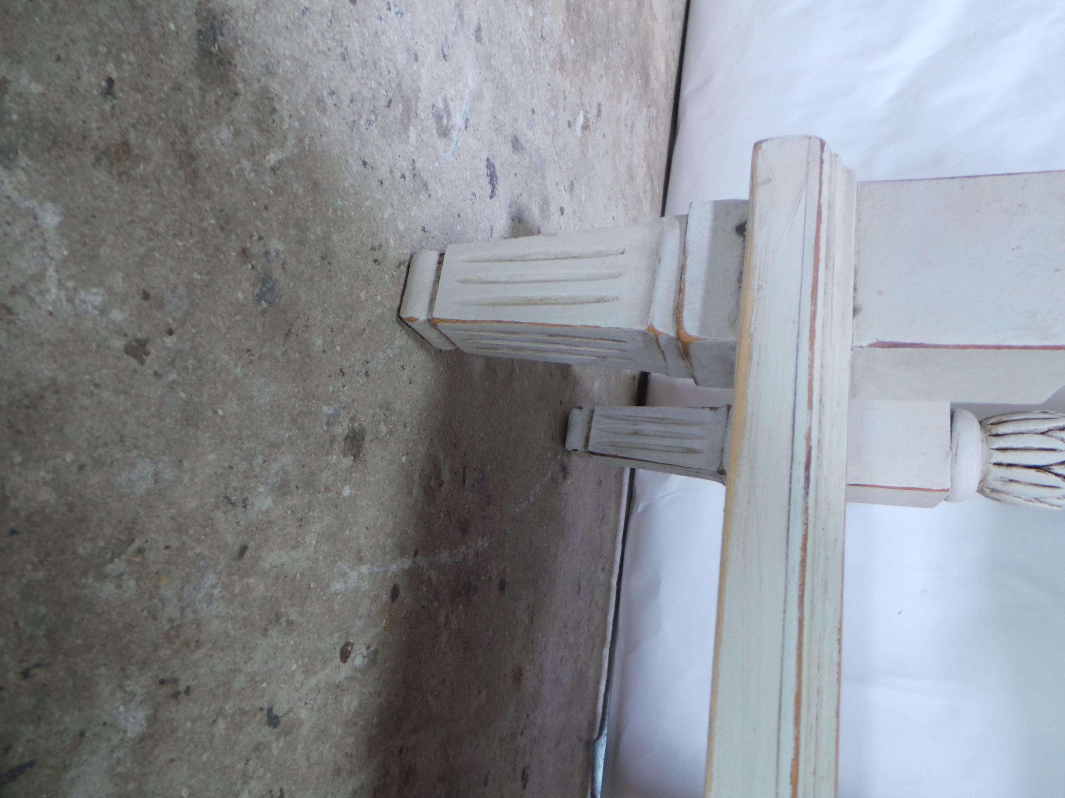 Gustavian Style Single Drawer Console Table For Sale 6
